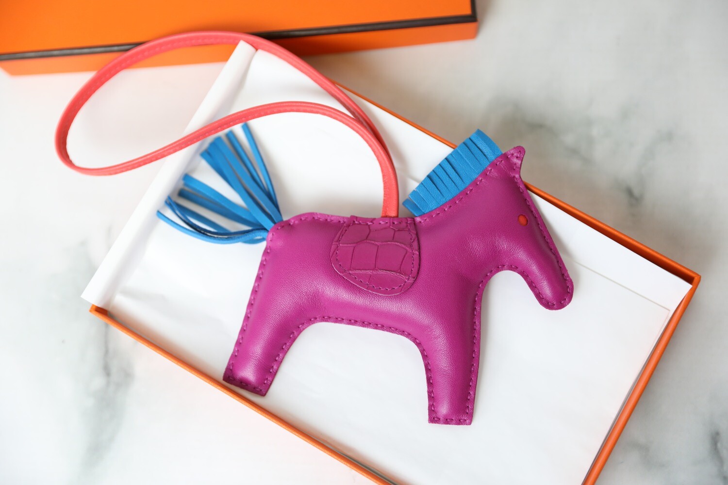 Hermes Bag Charm Rodeo PM, New in Box WA001