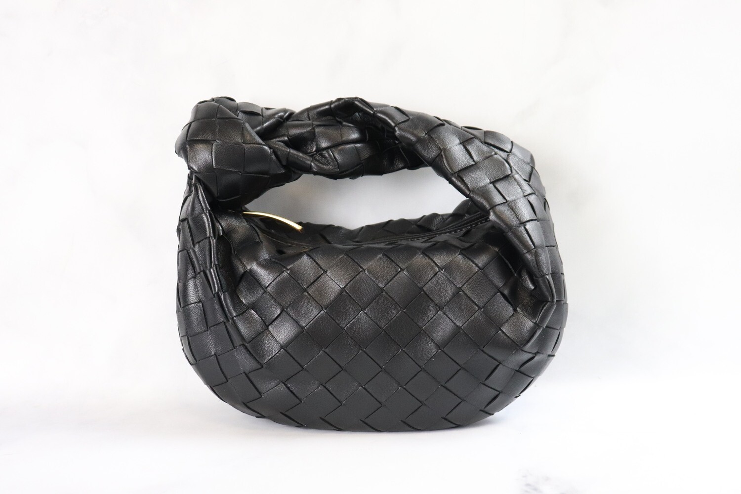 Bottega Jodi Pouch Mini, Black, New in Dustbag