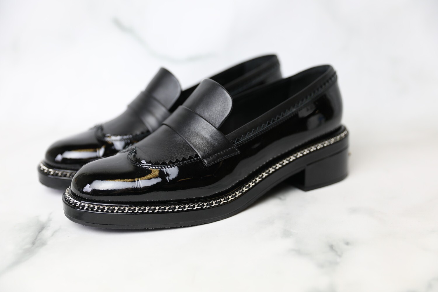 Chanel Platform Loafers Black, Size 41.5, As New in Box WA001