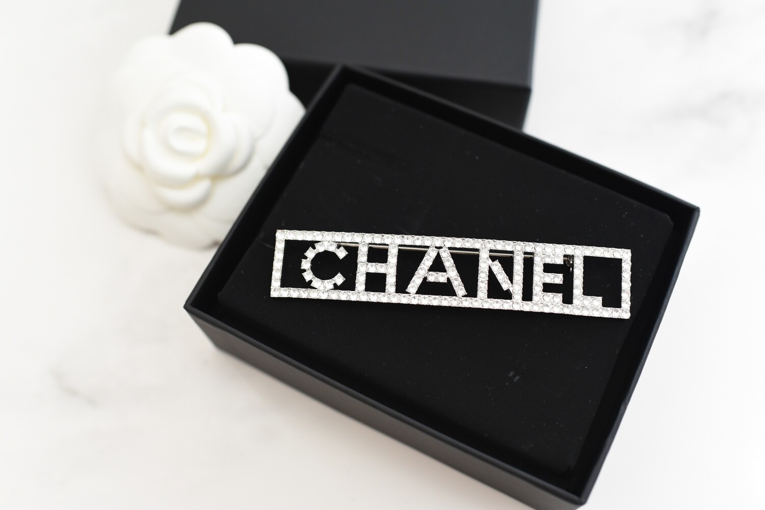 Chanel Large Statement Brooch with Crystals, New in Box