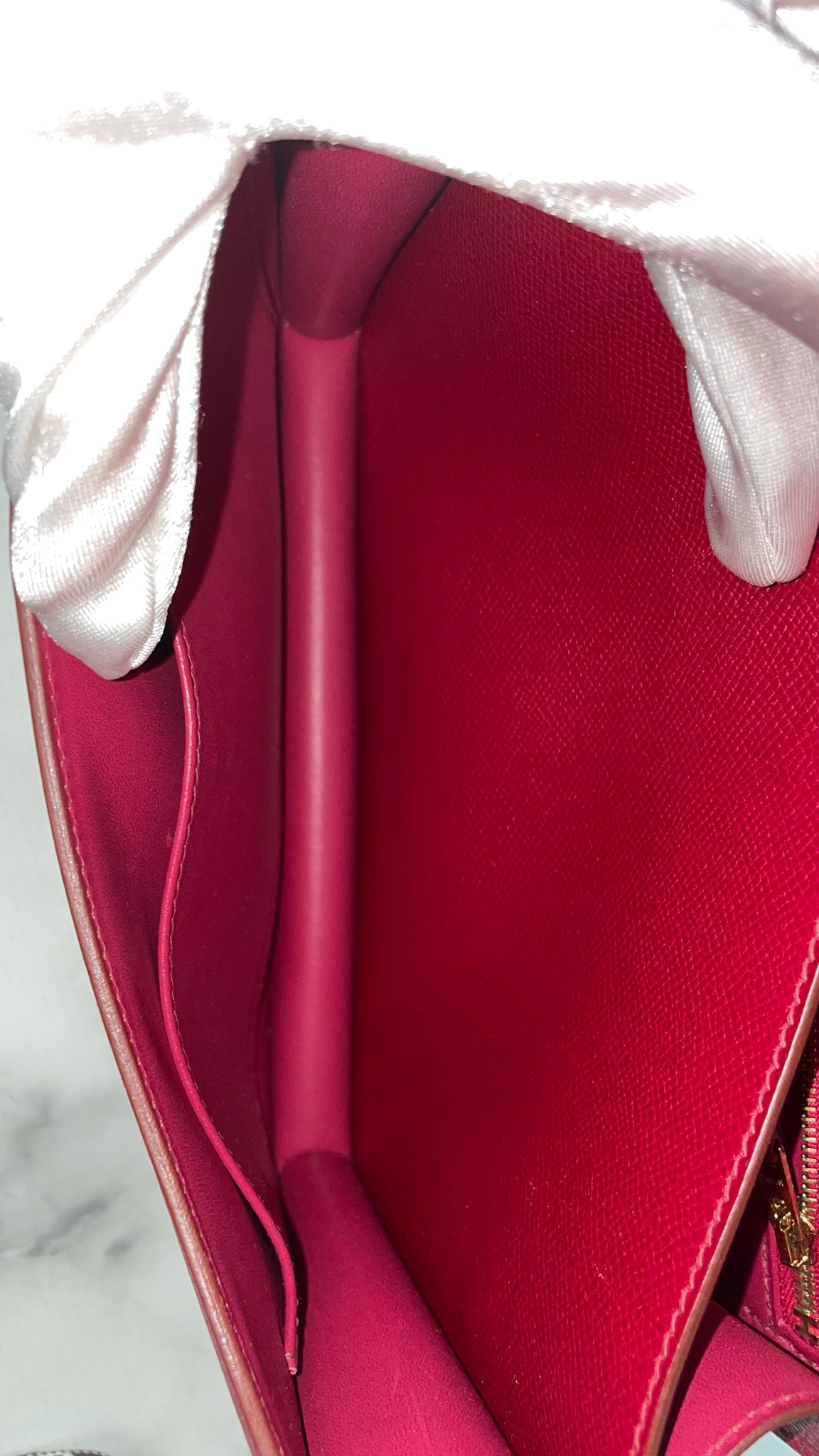 Hermès // 2012 Rouge Casaque Crinoline Constance 24 Shoulder Bag – VSP  Consignment