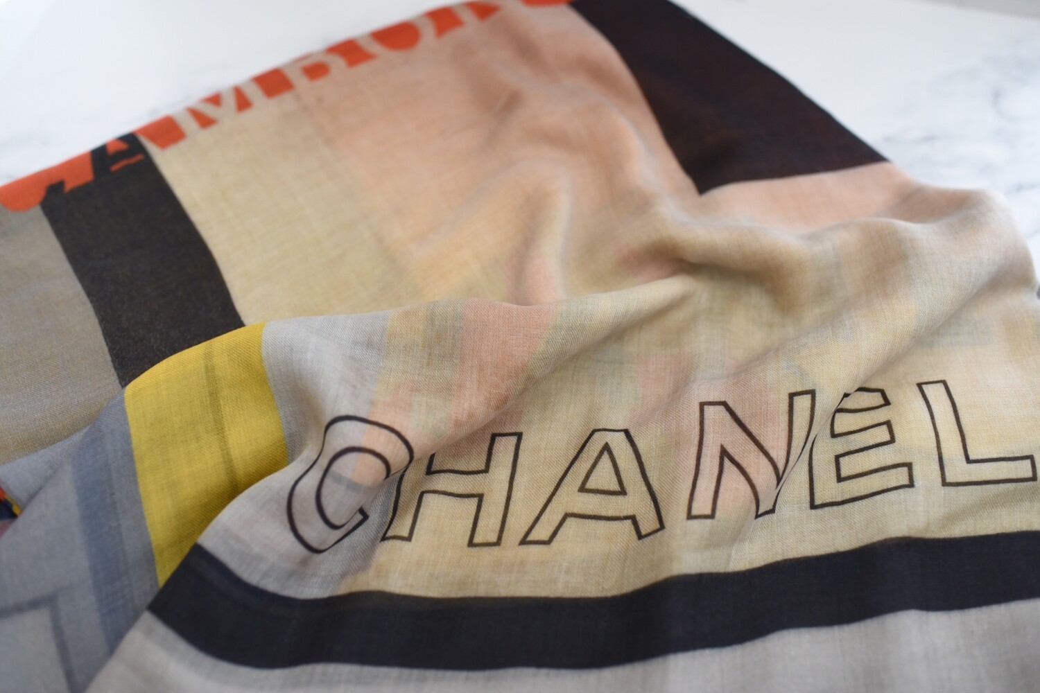 Chanel Scarf Cashmere, New - No Box GA004