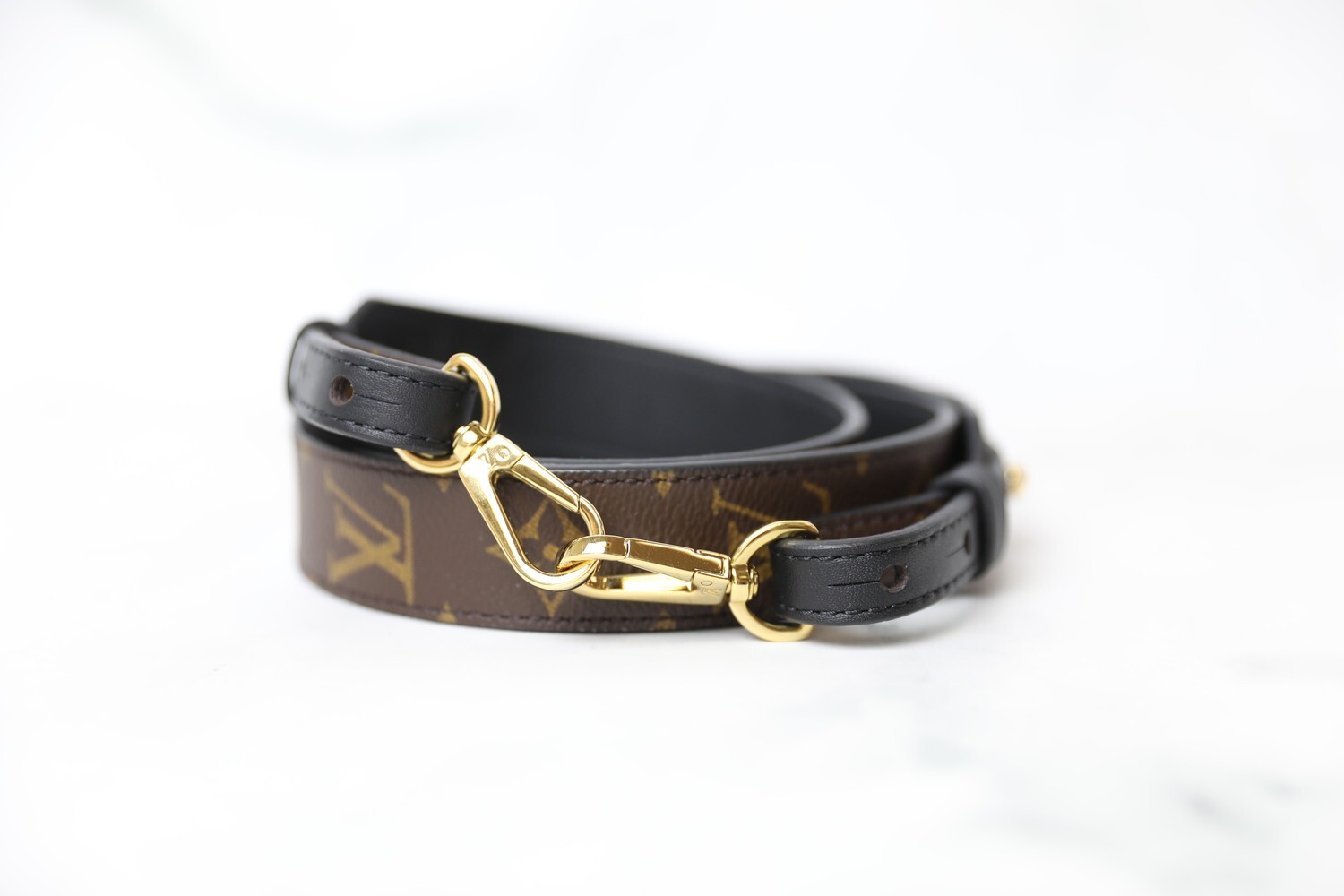 Louis Vuitton Bandouliere Strap XL, Monogram and Black, New in Box WA001