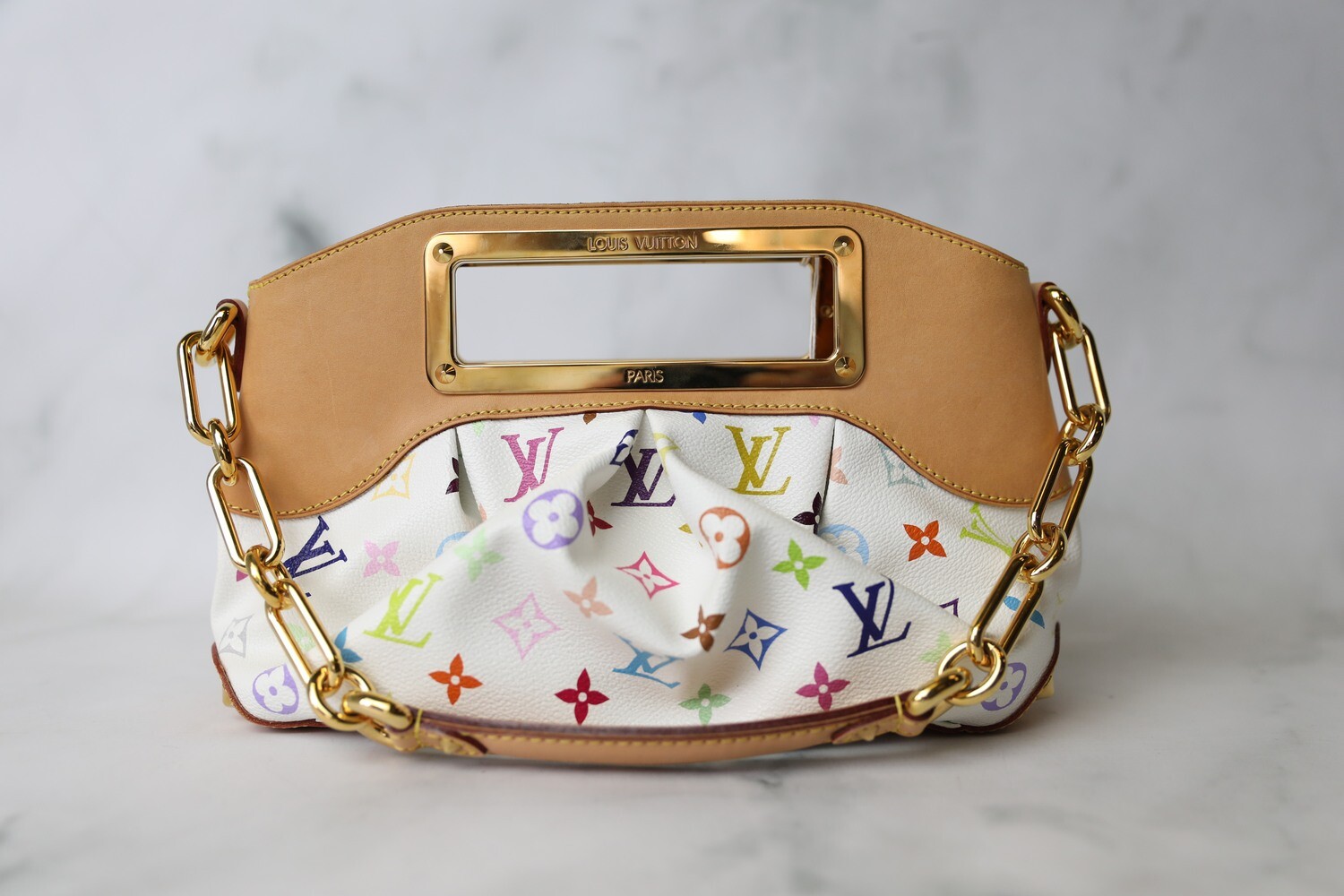Louis Vuitton Judy PM, Multicolor, Preowned in Dustbag WA001