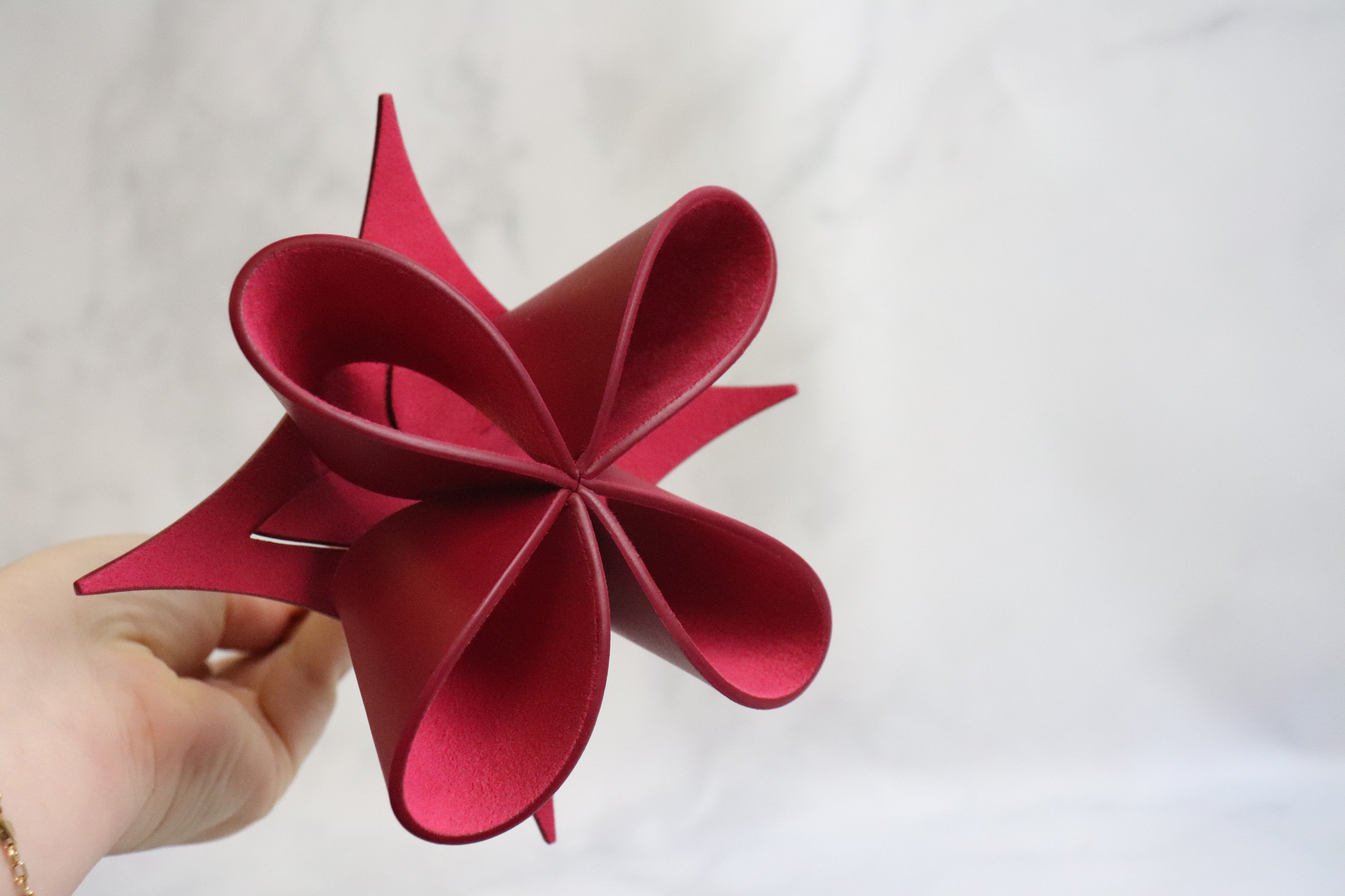 Louis Vuitton Origami Flower, Burgundy, New in Tissue