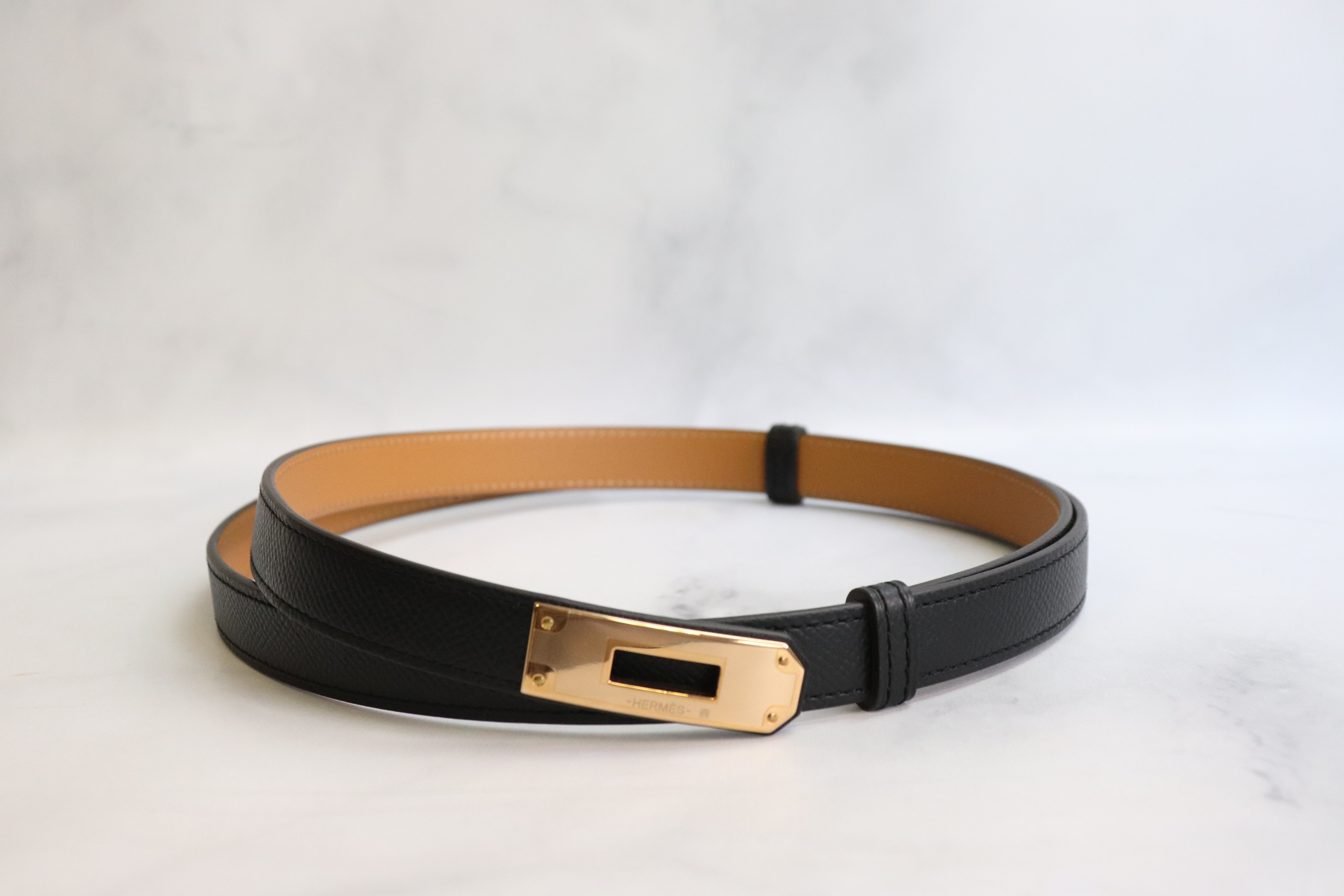 Shop HERMES Kelly Casual Style Street Style Leather Bridal Logo Belts  (H081120CK37, H081120CK18, H081120CK09) by IMPORTfabulous
