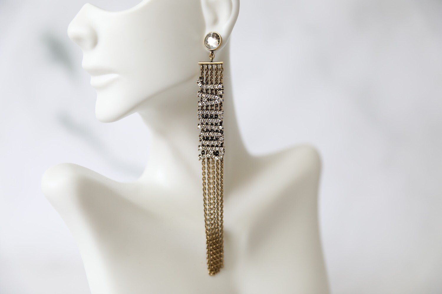 Dior J'Adior Crystal Drop Earrings, New in Dustbag WA001