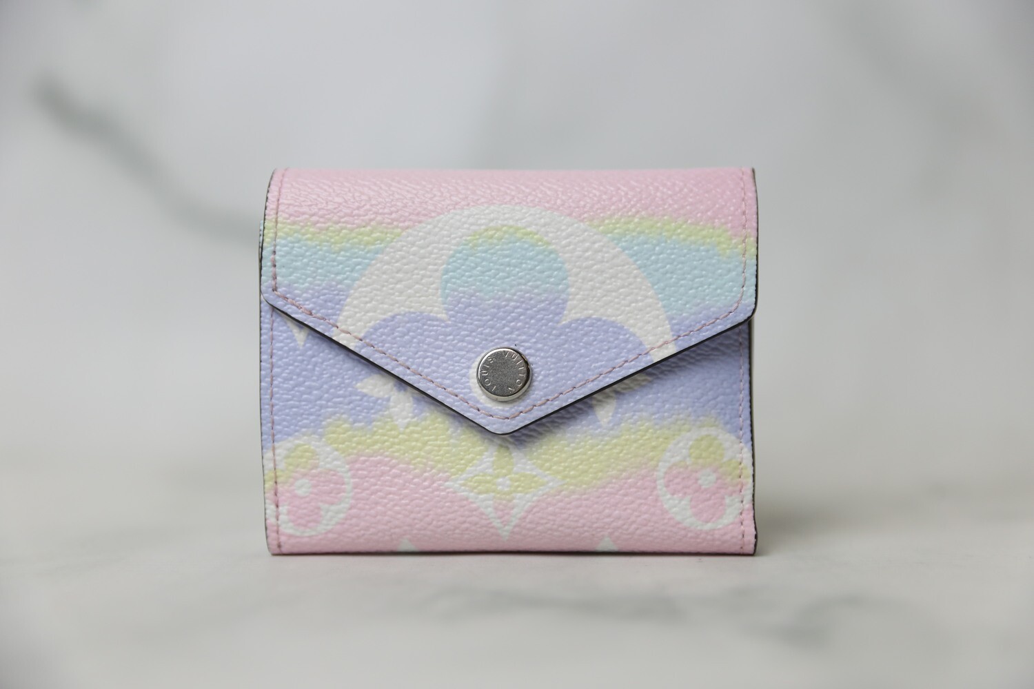 Louis Vuitton Snap Zoe Wallet, Escale Pastel, Preowned in Box WA001