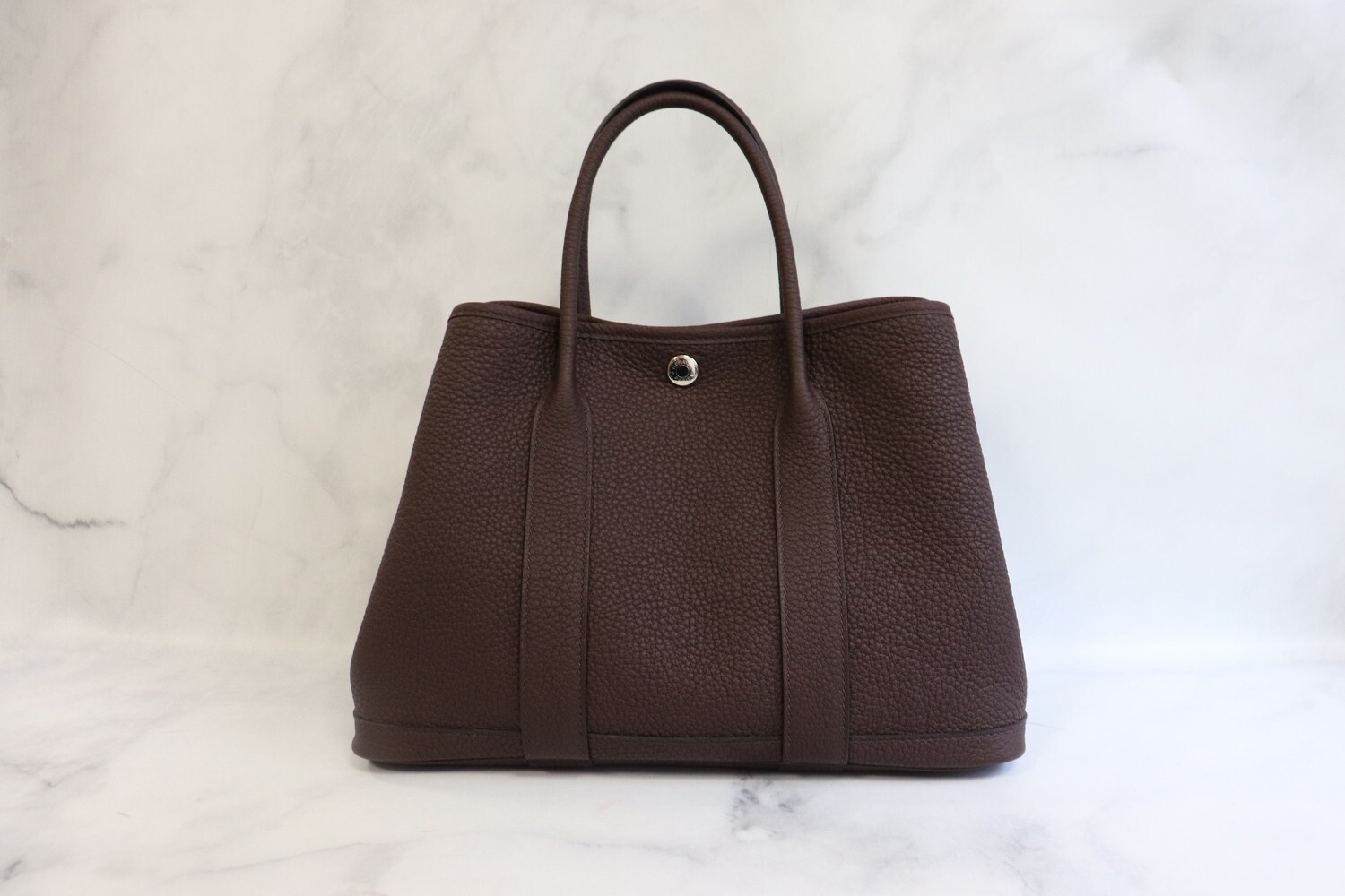 Hermes Garden Party 30 Leather Handle Bag, Like New in Dustbag
