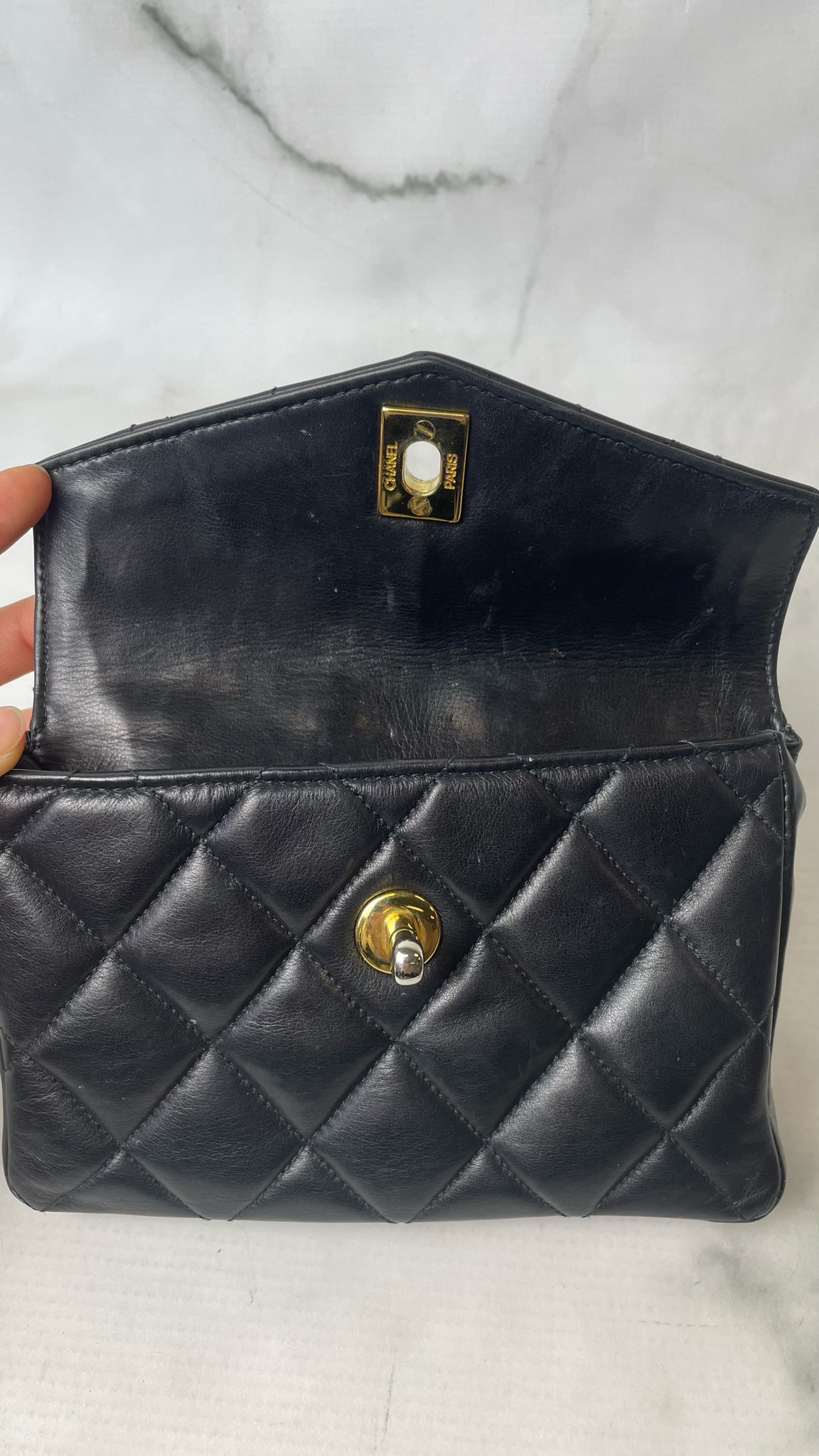 Chanel Vintage Belt Bag, Black Lambskin with Gold Hardware, Preowned no  Dustbag WA001 - Julia Rose Boston