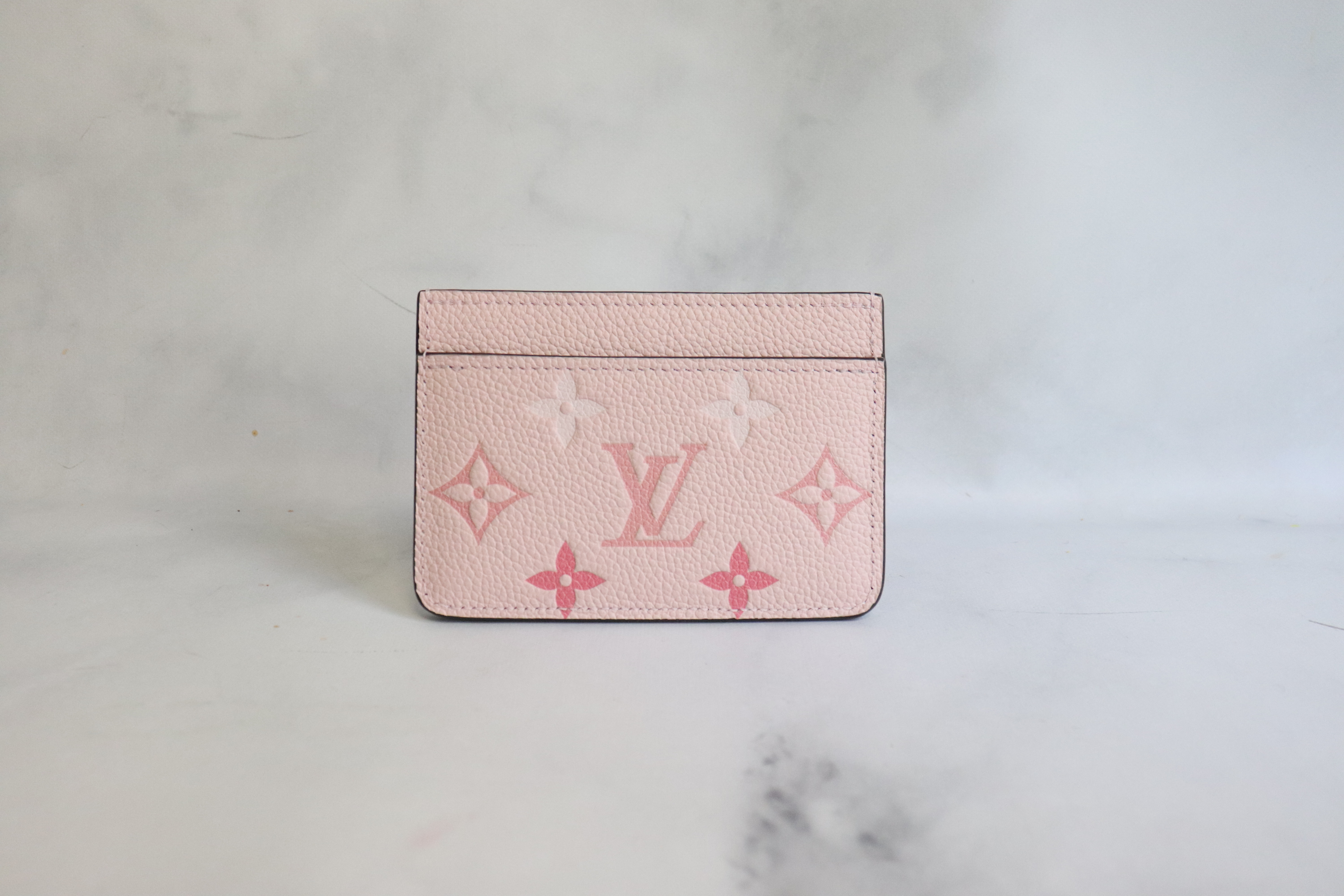 Louis Vuitton SLG Card Holder Pink Leather, New in Box - Julia