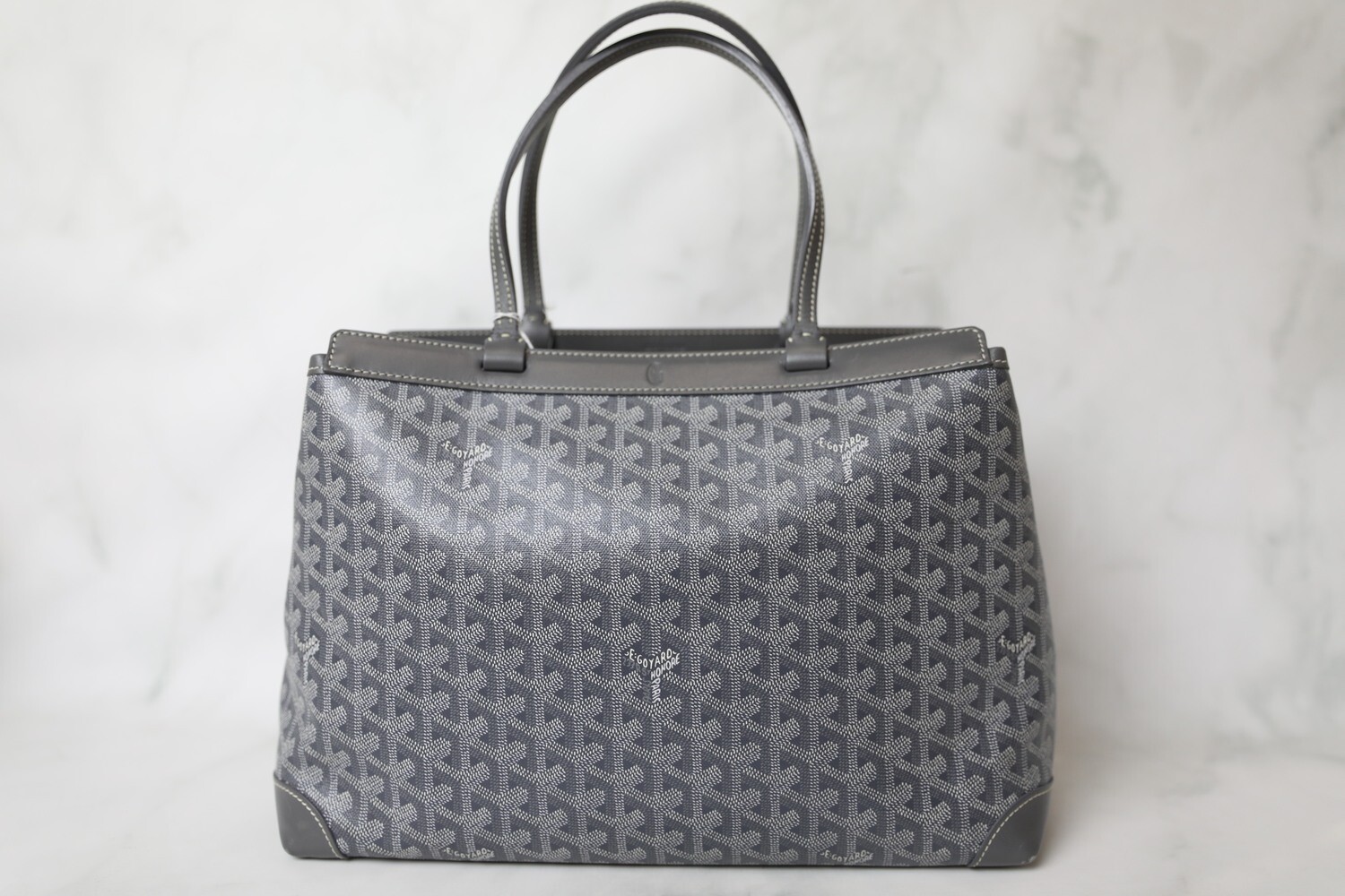 Goyard Bellechasse Biaude Tote PM, Grey, Preowned in Dustbag WA001