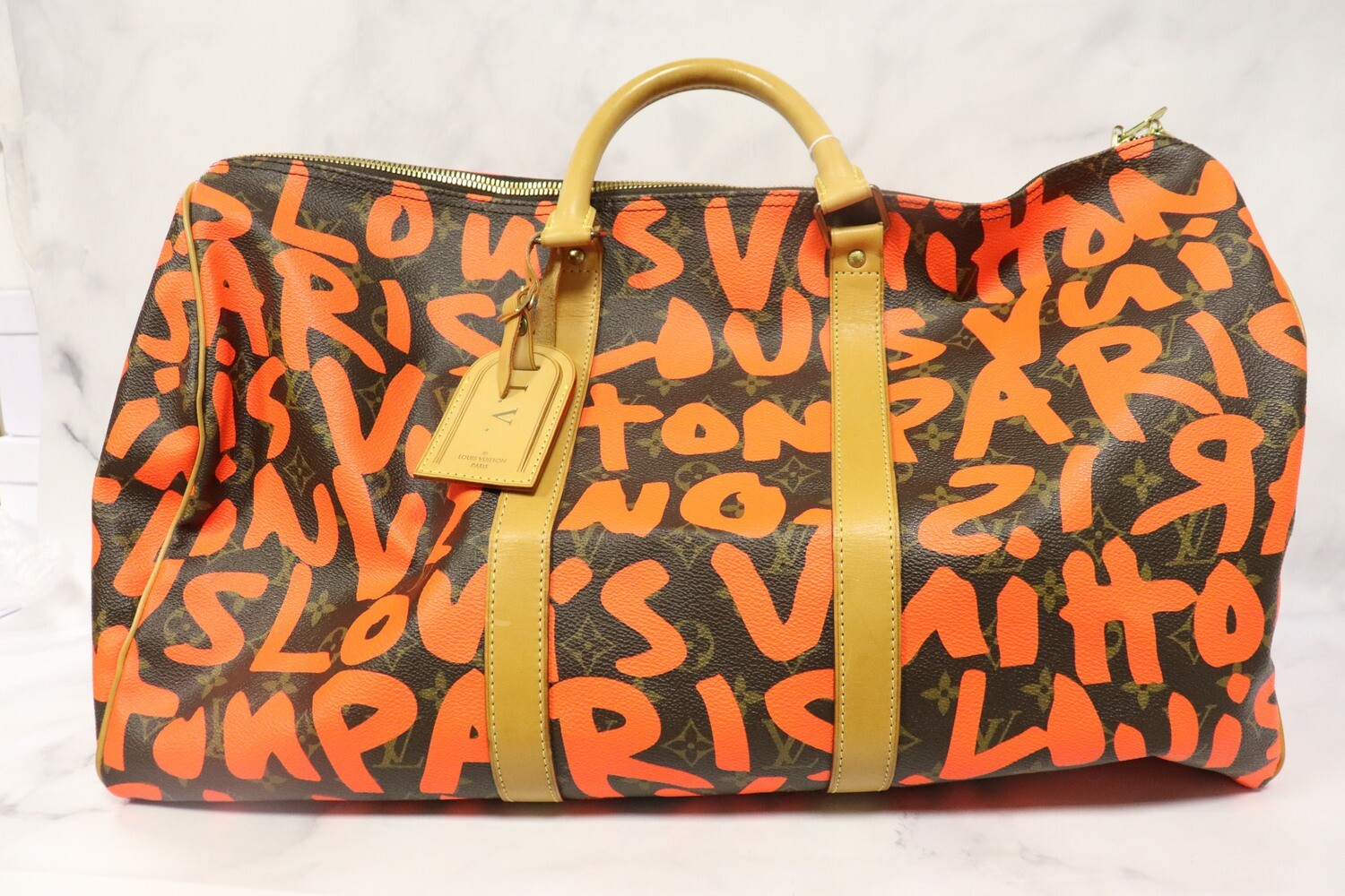 Louis Vuitton Keepall 50, Preowned in Dustbag MA001