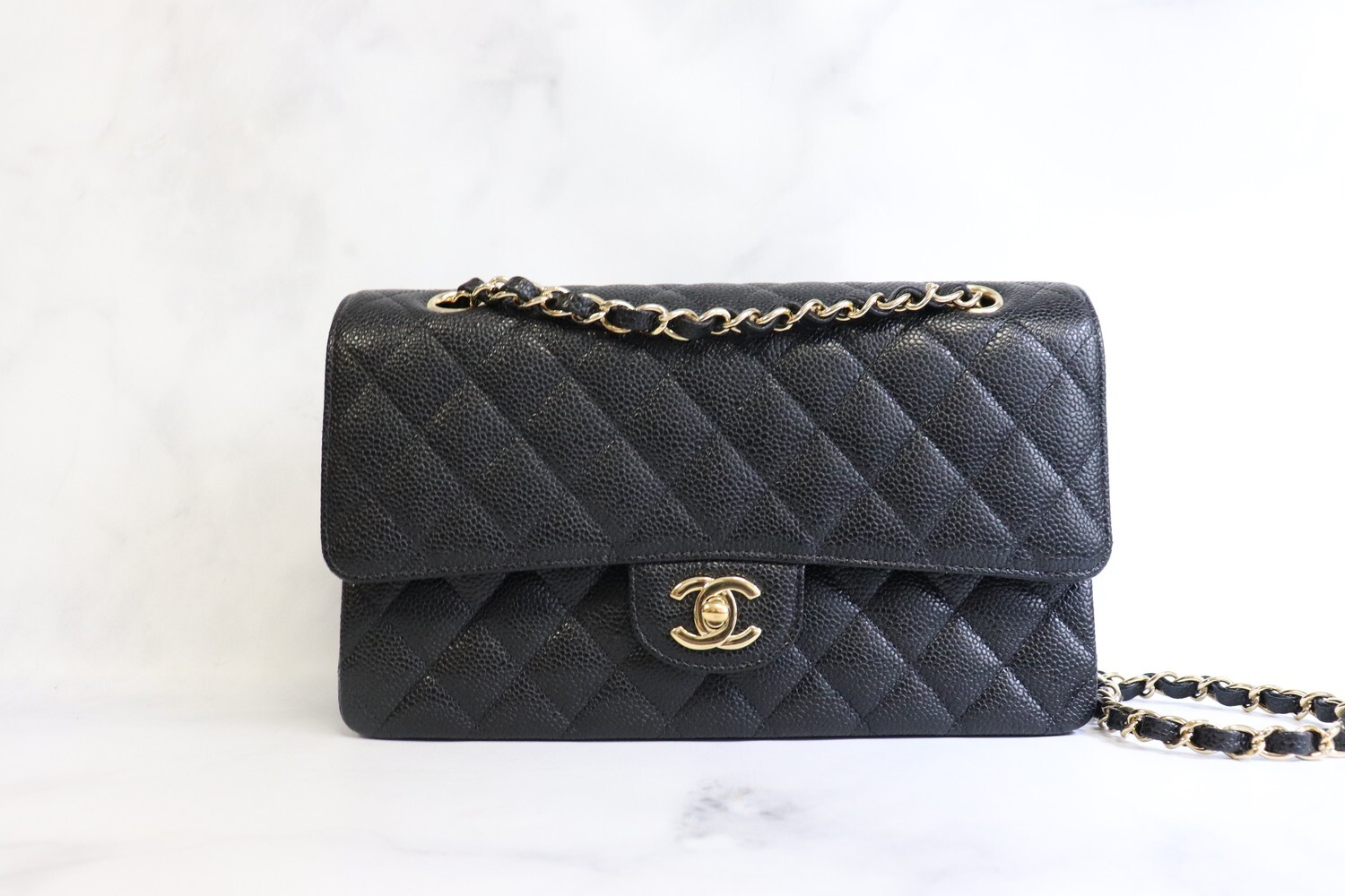 Chanel Caviar Quilted Medium Double Flap Bag Black