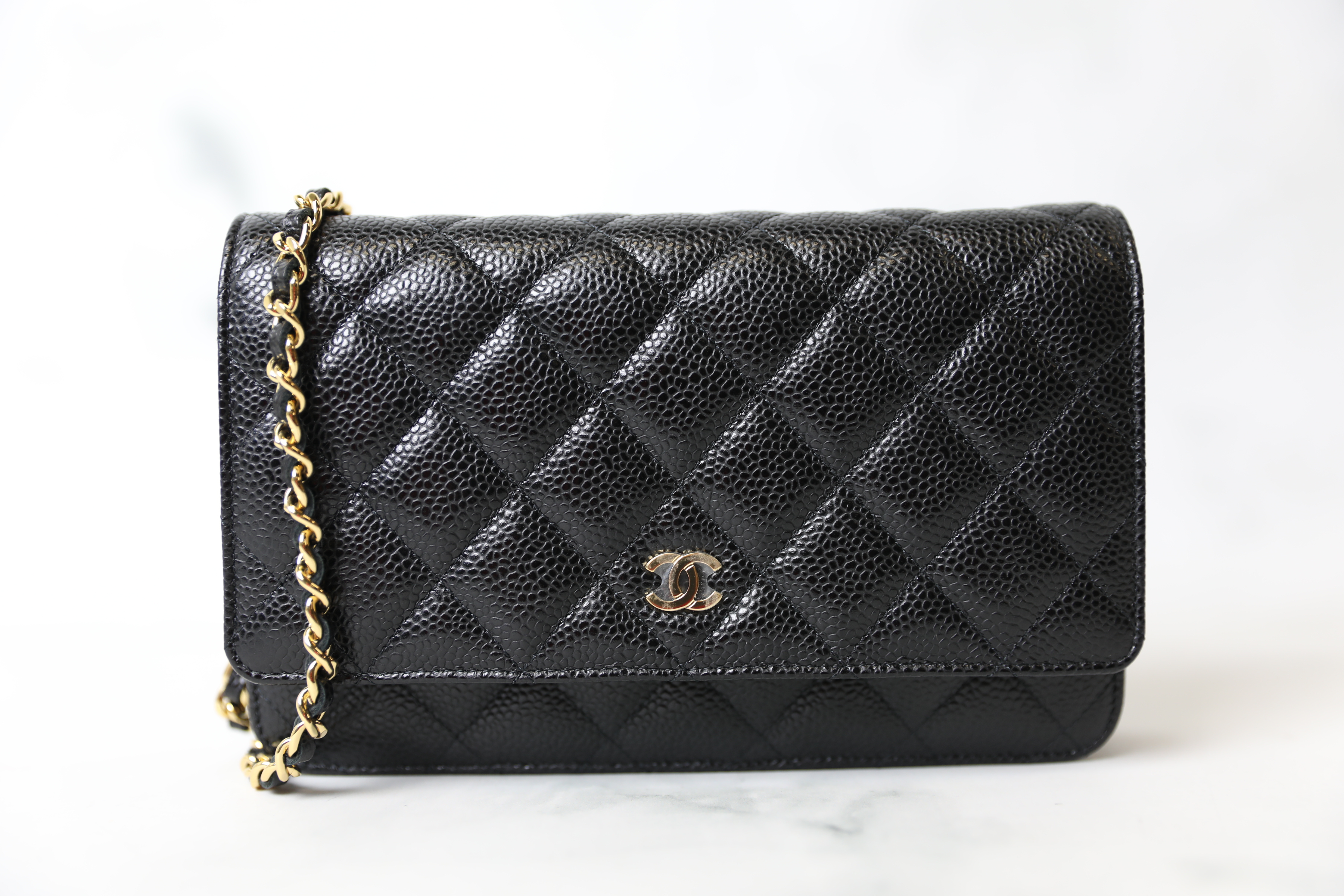 Chanel Classic Wallet on Chain, Black Caviar with Gold Hardware, New in Box  WA001 - Julia Rose Boston