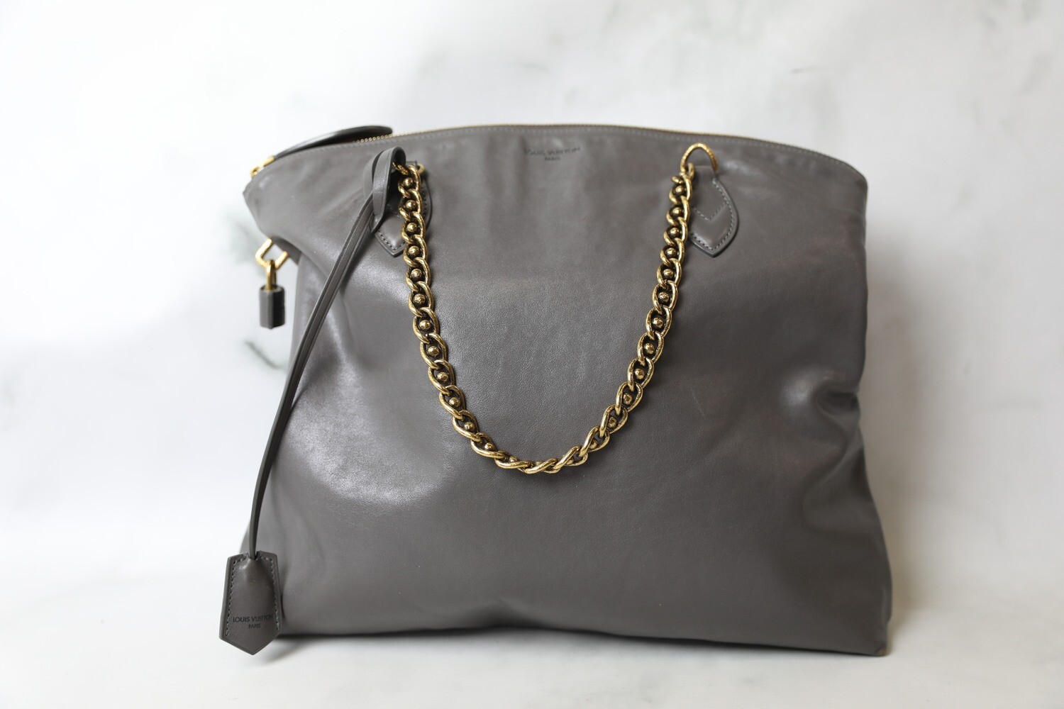Louis Vuitton Boudoir Lockit Chain Bag, Black, Preowned no Dustbag