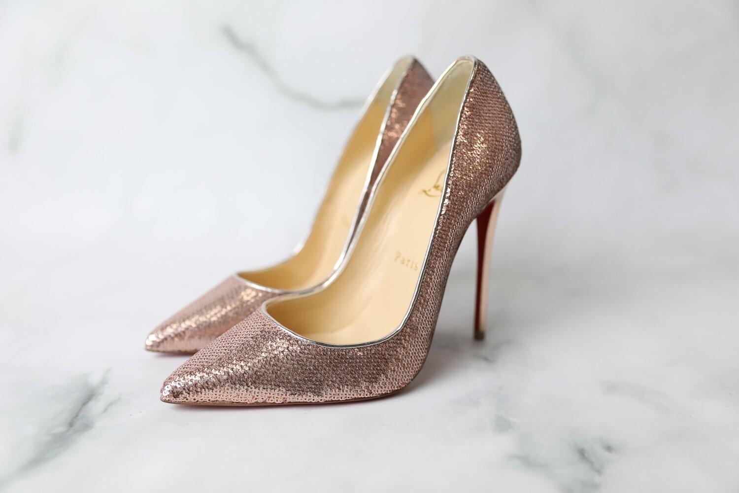 Christian Louboutin Shoes So Kate 120mm, Pink Sequin, New in Box WA001 -  Julia Rose Boston | Shop