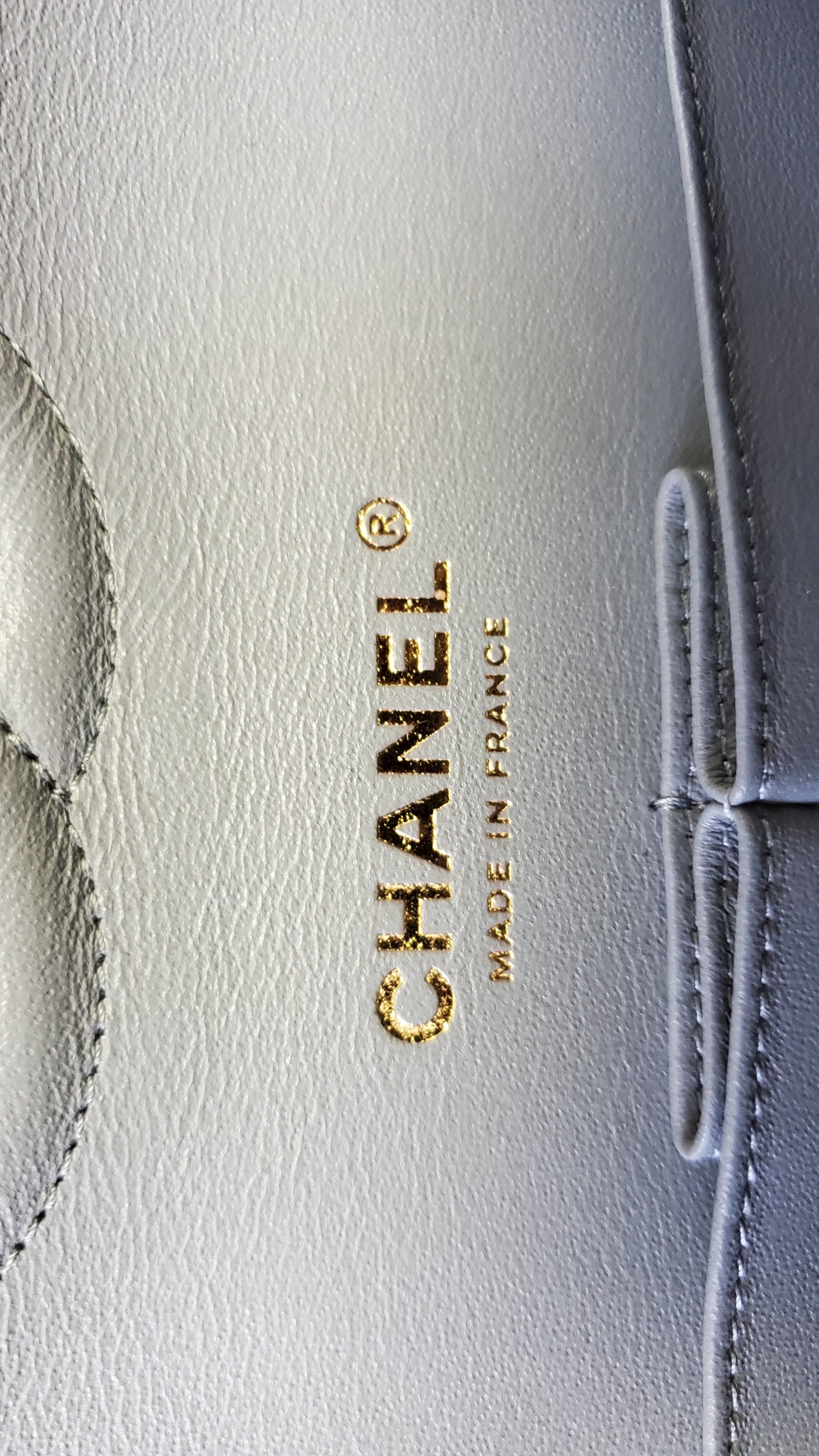 Chanel Classic Medium, 20C Grey Caviar with Gold Hardware, Preowned in Box  WA001 - Julia Rose Boston