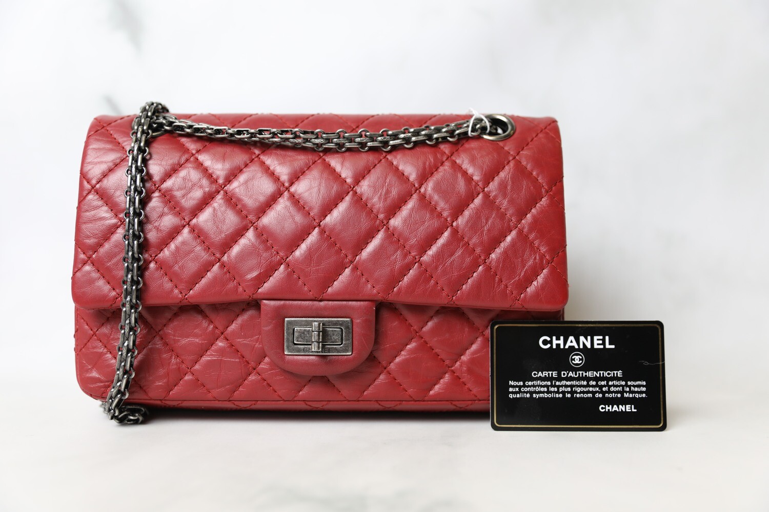 Chanel reissue store ruthenium hardware