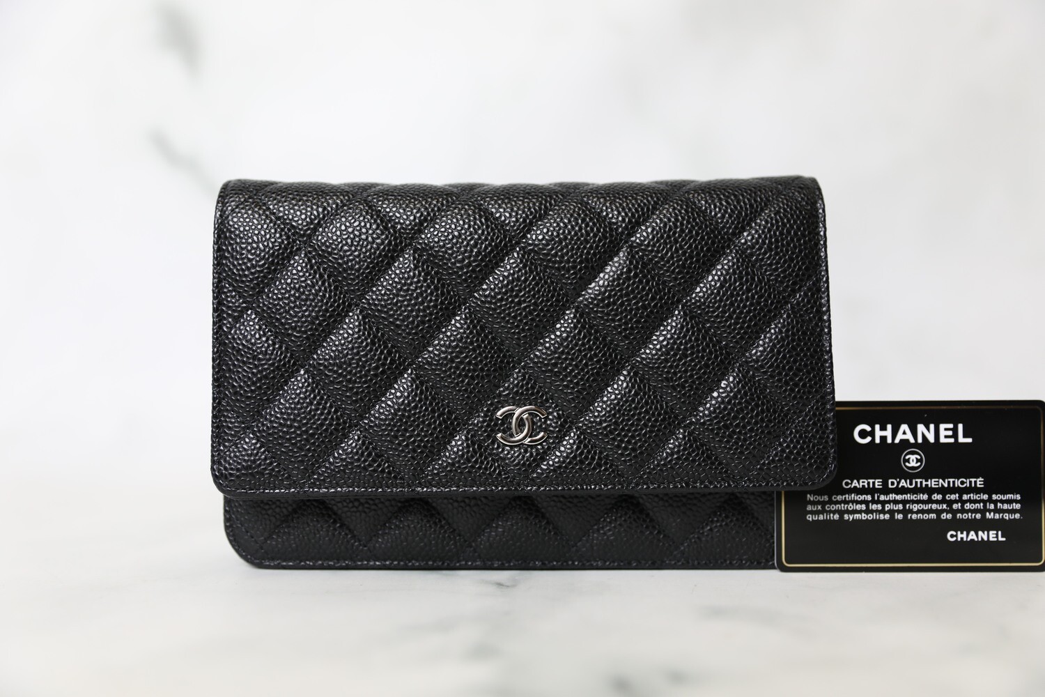 Chanel WOC Classic Black Gold - Designer WishBags