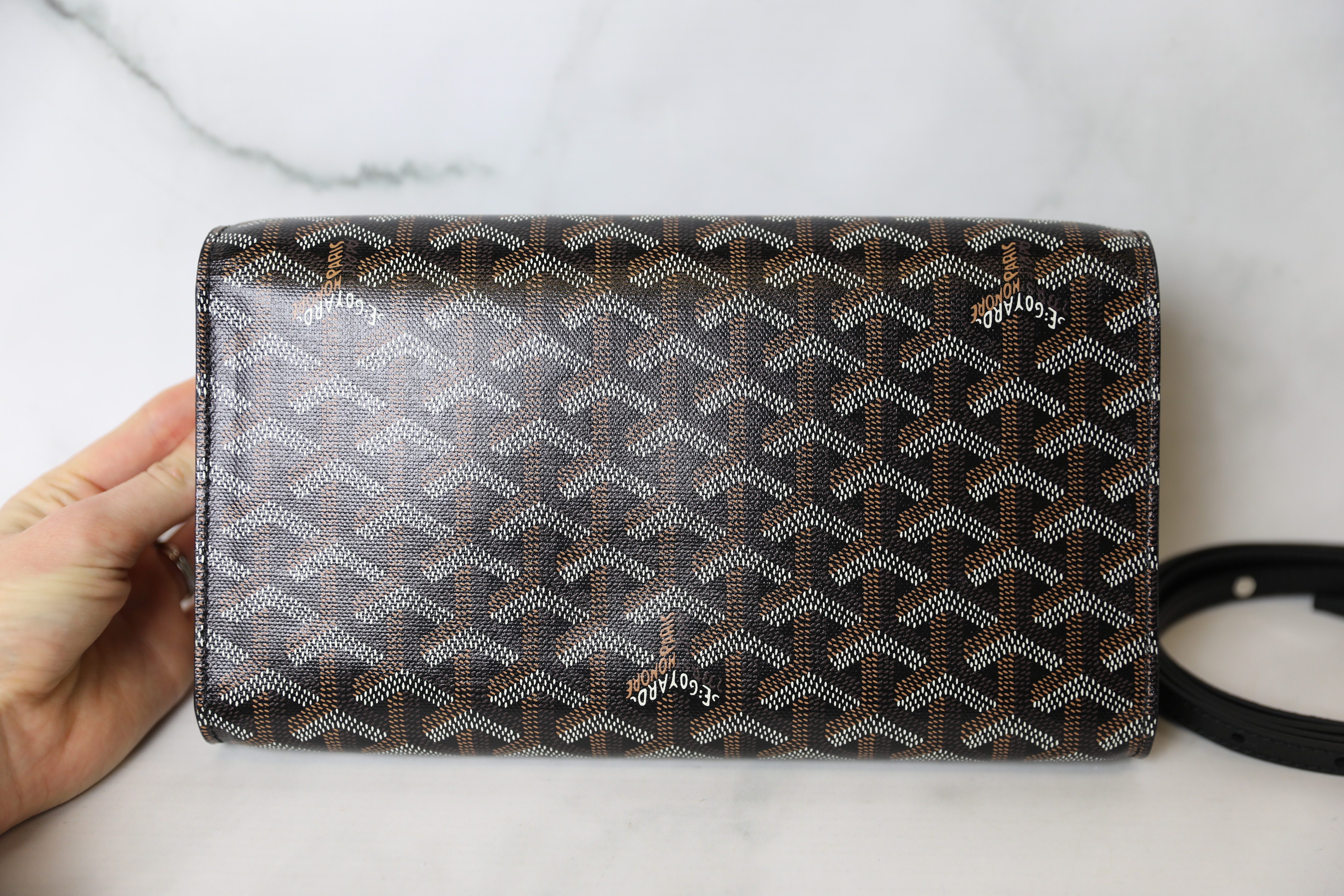 Goyard Monte Carlo MM Black Bamboo Trim Clutch – The Don's Luxury