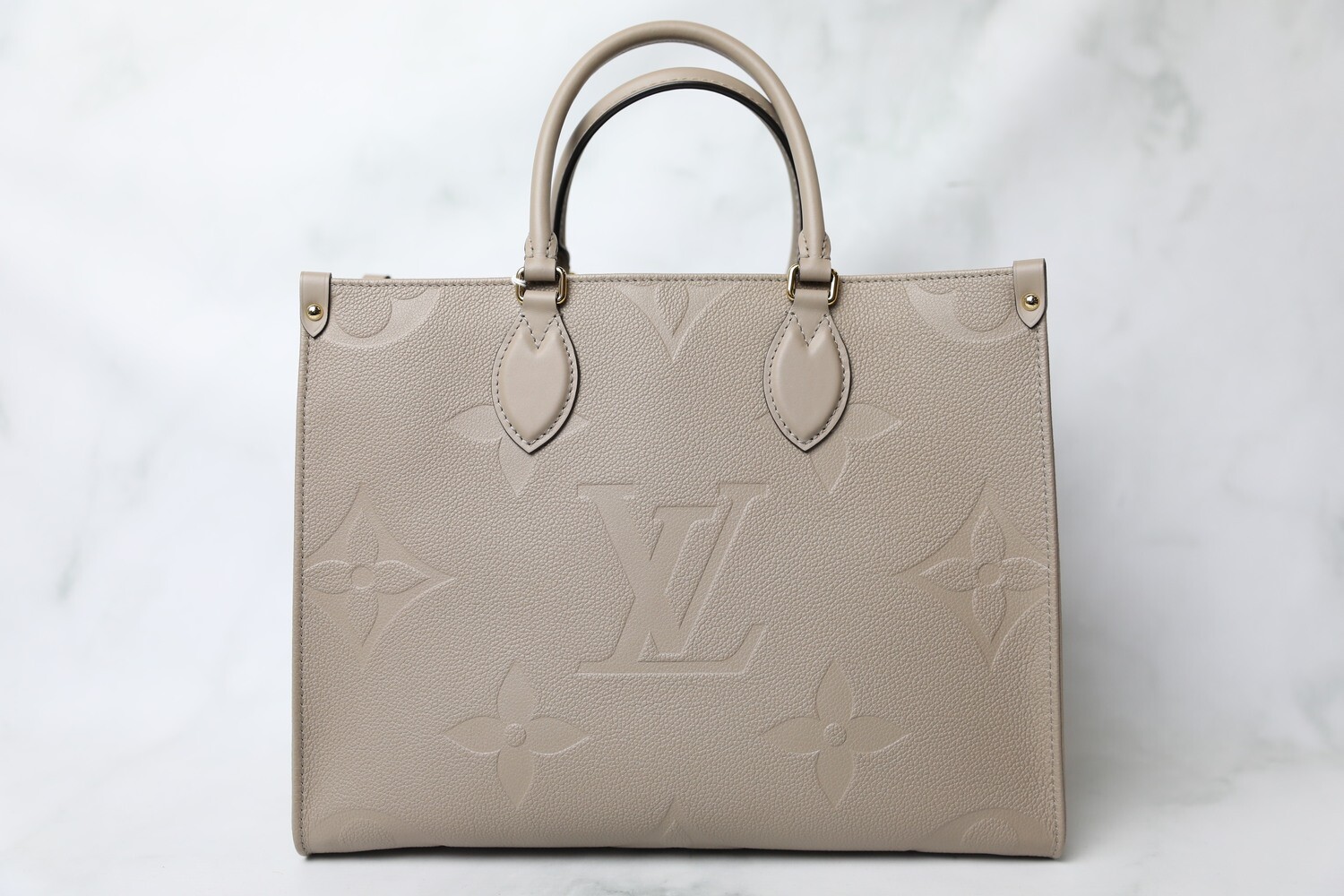 Louis Vuitton On the Go MM, Turtle Dove, As New in Dustbag WA001