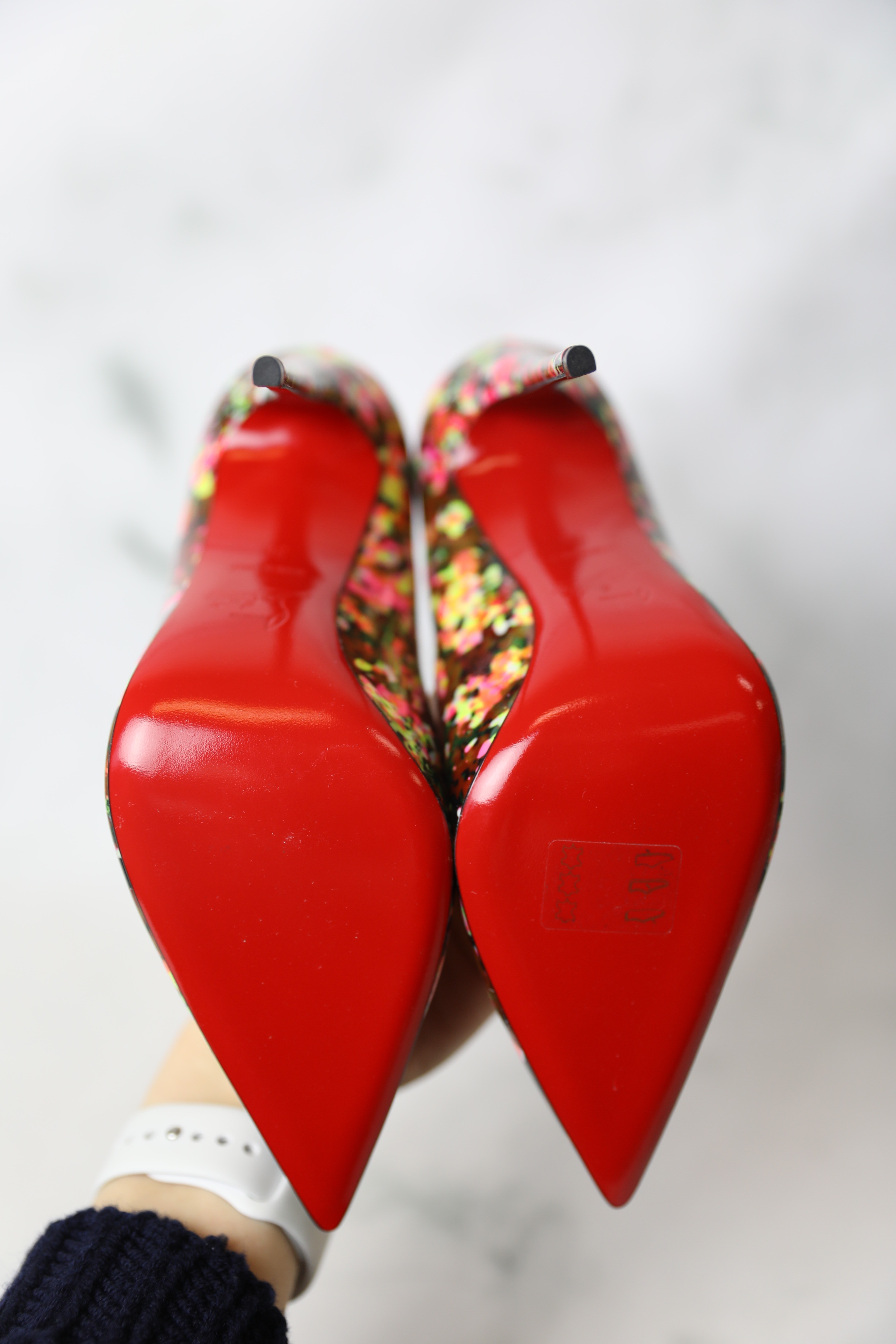 Christian Louboutin Shoes Multicolor So Kate 120mm Patent Granite