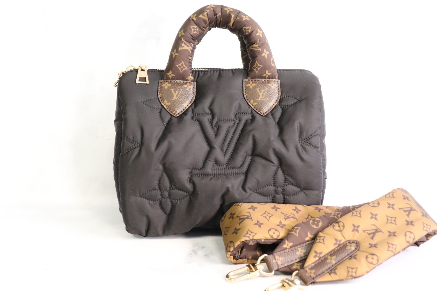 Louis Vuitton Speedy 25 Puffer Bag, Monogram Top Handle, New in Dustbag -  Julia Rose Boston