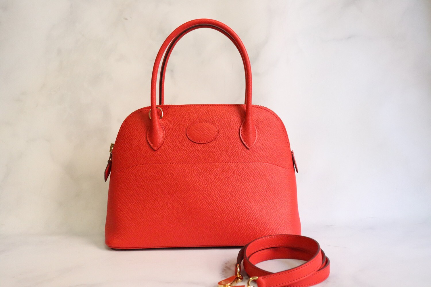 Hermes Bolide 27, Rouge Decouer, Gold Hardware, New in box