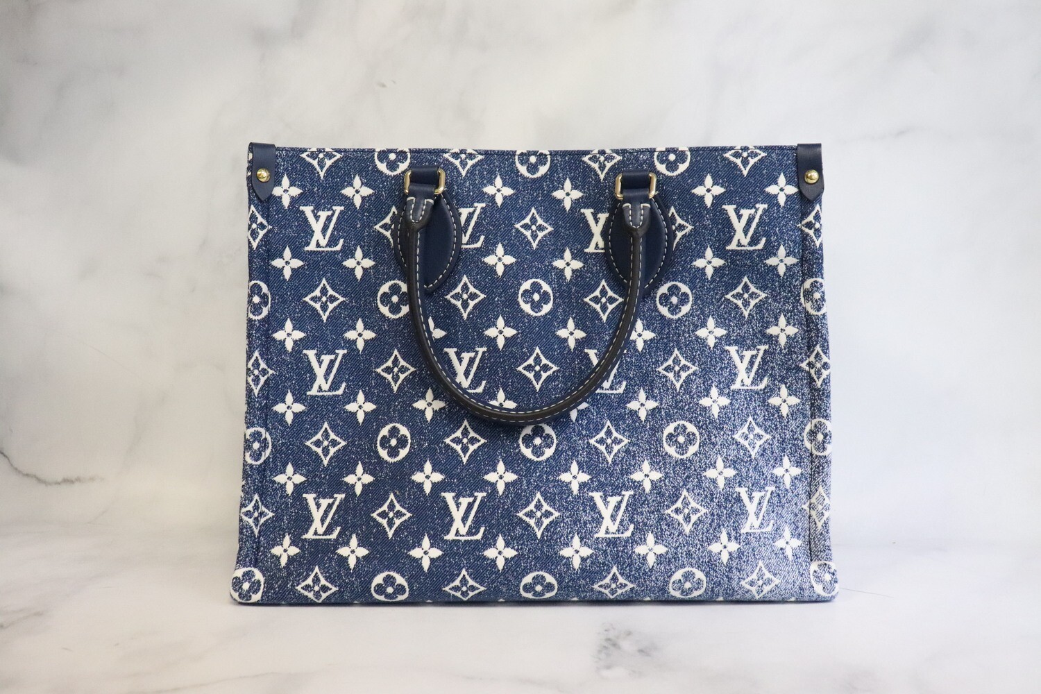 Louis Vuitton On the Go MM, Denim, New in Box