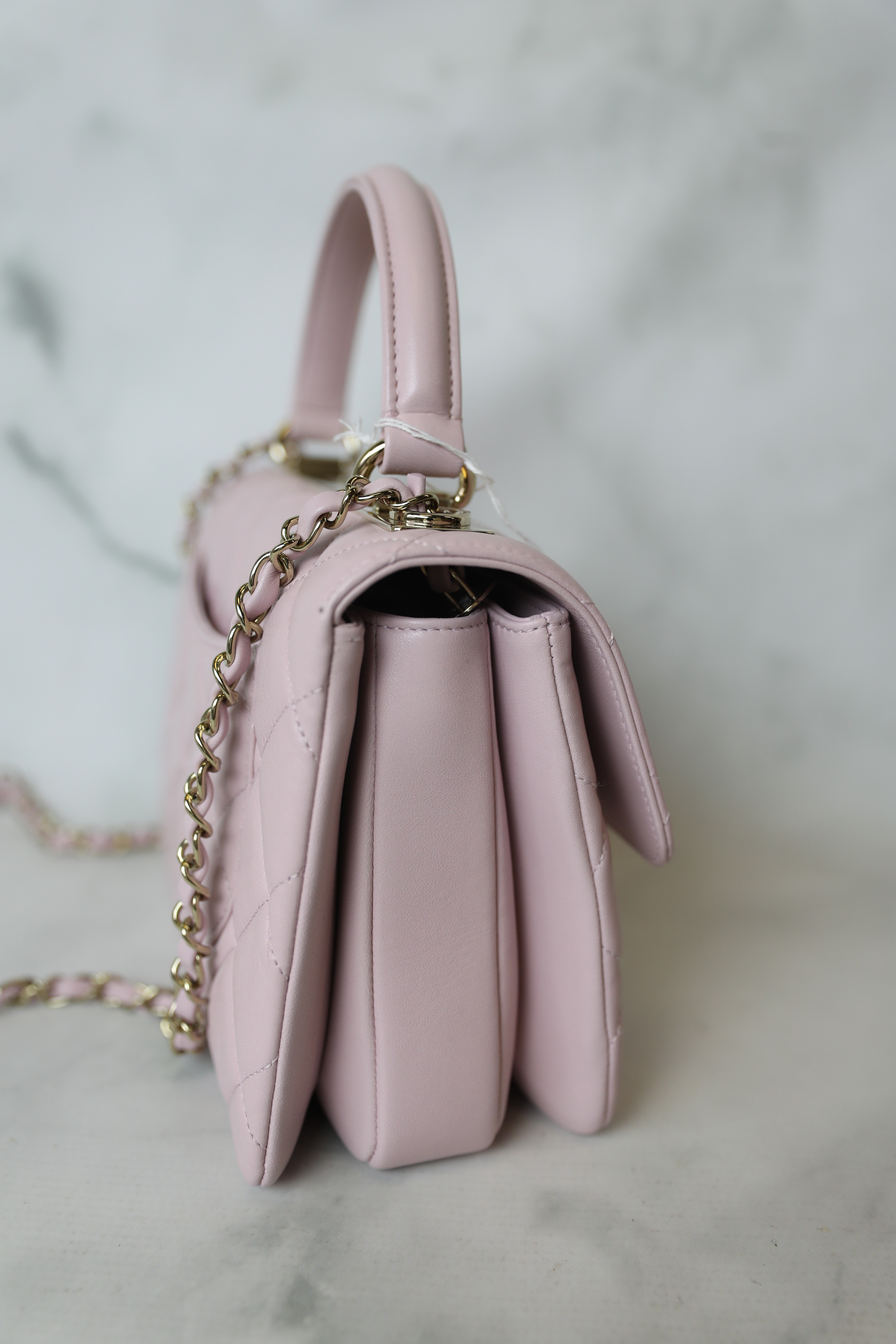 Chanel Mini Rectangular Top Handle, Pink Lambskin with Gold Hardware,  Preowned in Box WA001 - Julia Rose Boston