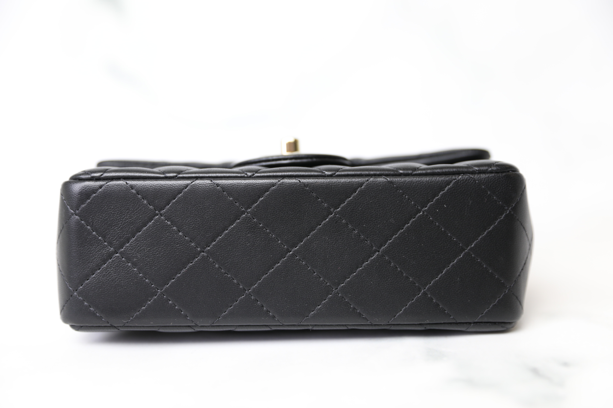 Chanel Seasonal Flap Bag, My Perfect Mini, Black Lambskin Leather