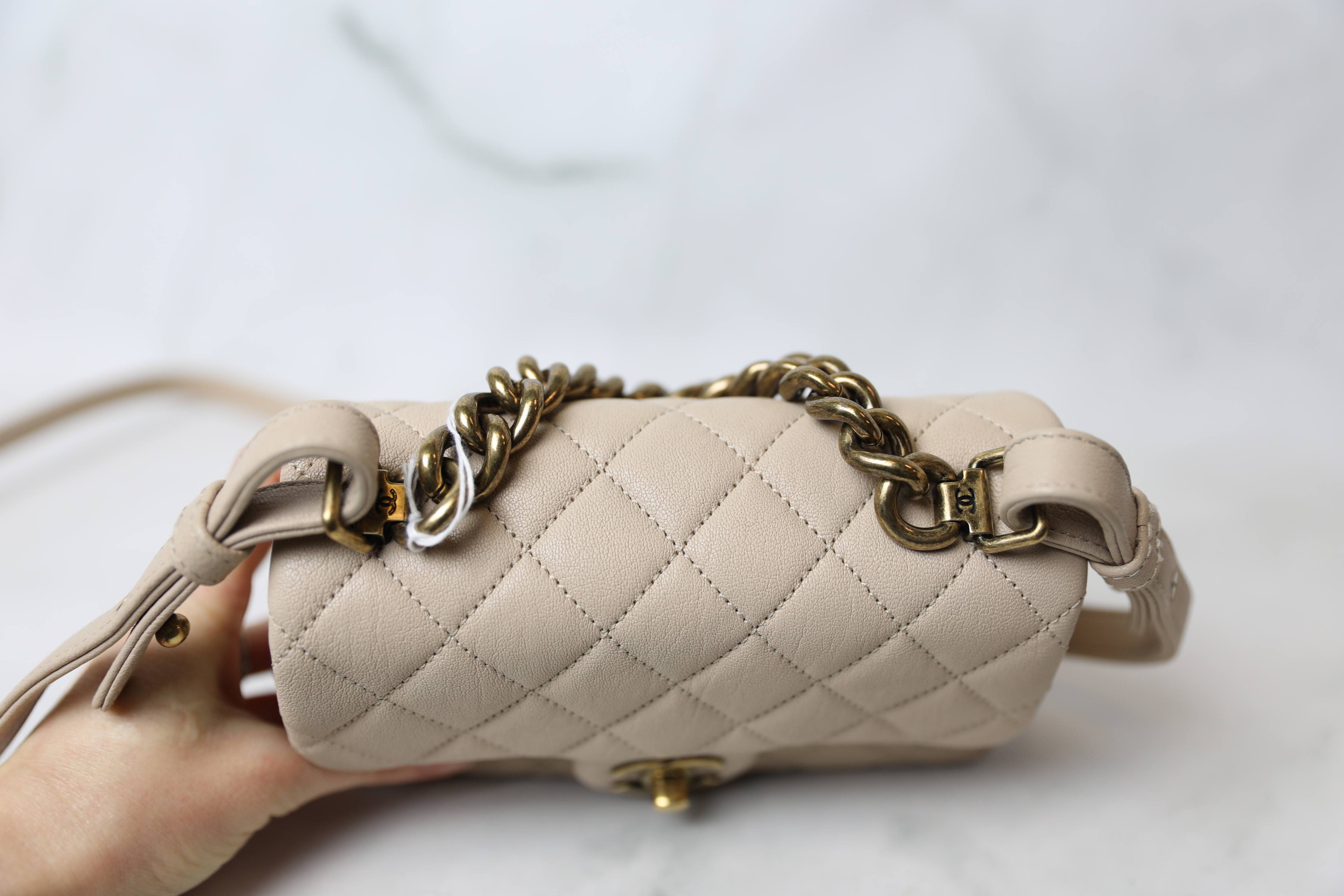 Chanel Quilted Trapezio Flap Bag