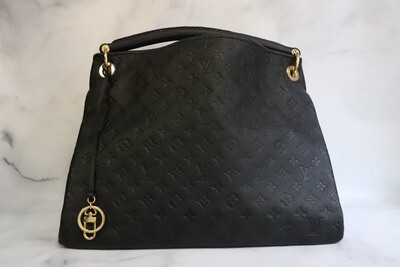 Louis Vuitton Artsy MM, Black, Preowned in Dustbag