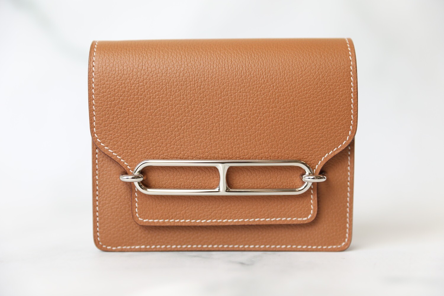 Hermes Roulis Slim Wallet Belt Bag, Gold with Palladium Hardware, New in Box WA001