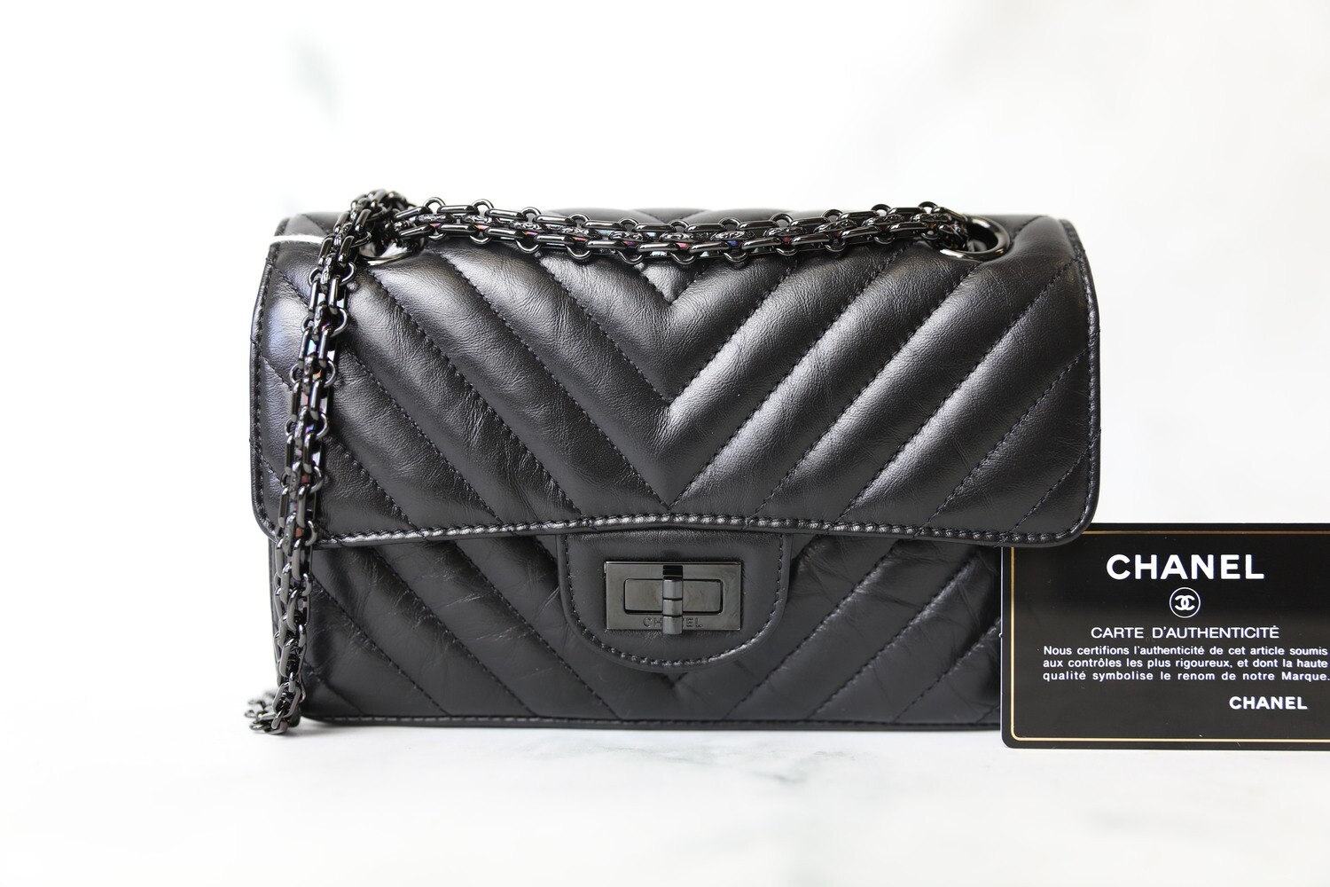 Chanel Reissue Black GHW