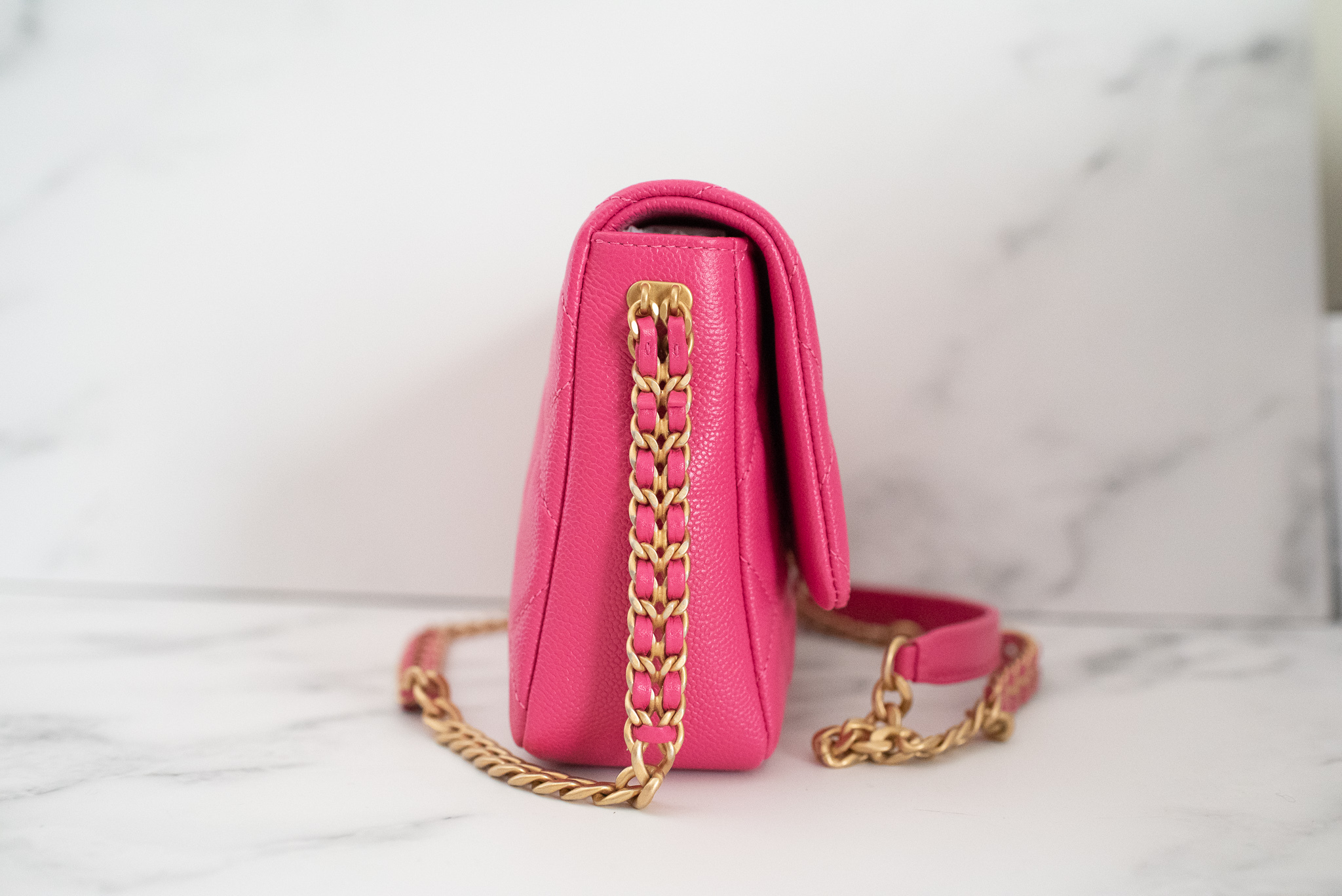 Chanel Melody Flap Small Hot Pink Caviar Leather, Brushed Gold Hardware, New  in Box GA001 MA001 - Julia Rose Boston