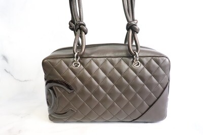 Chanel Bowler Bag, Dark Brown, Preowned in Dustbag