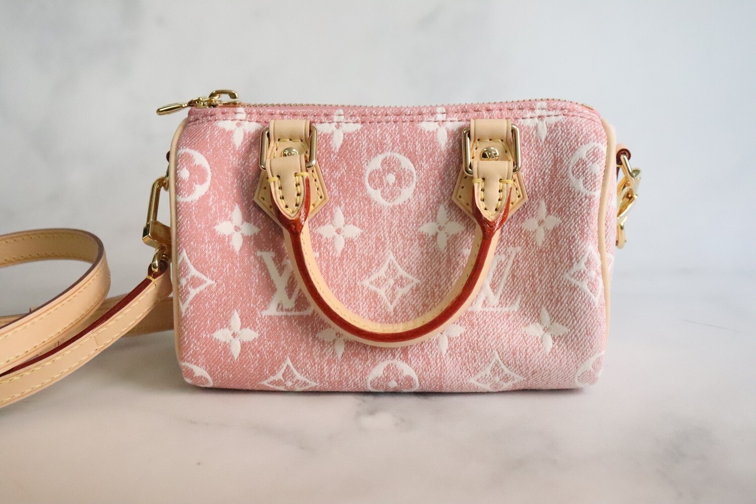 mini speedy denim louis