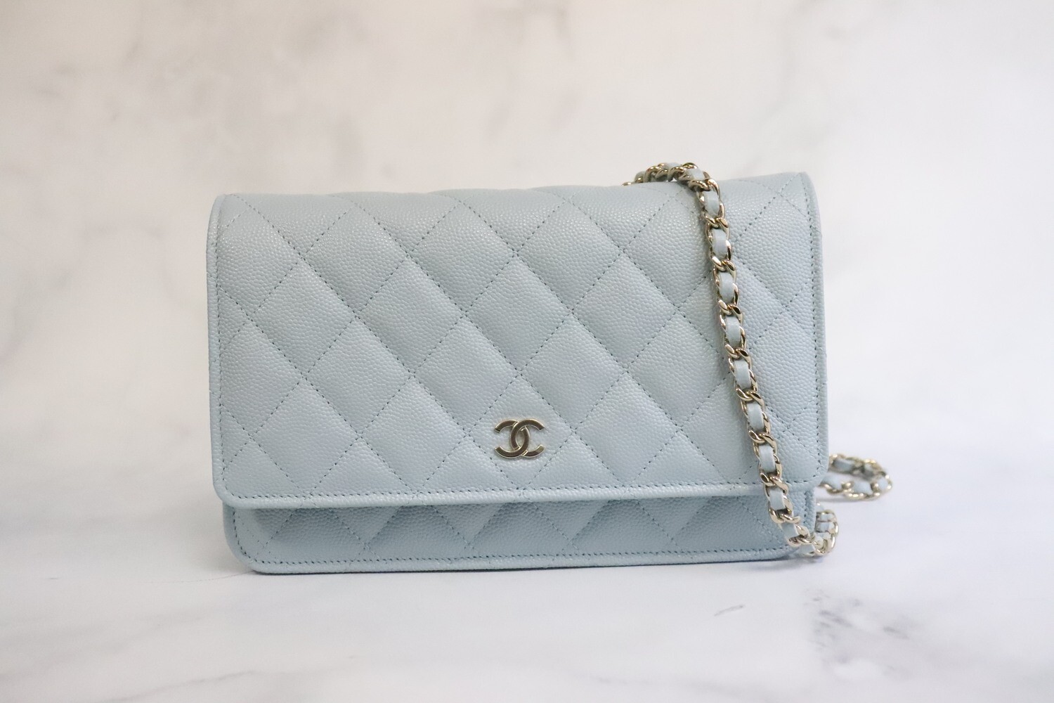 chanel handbag wallet on chain pink