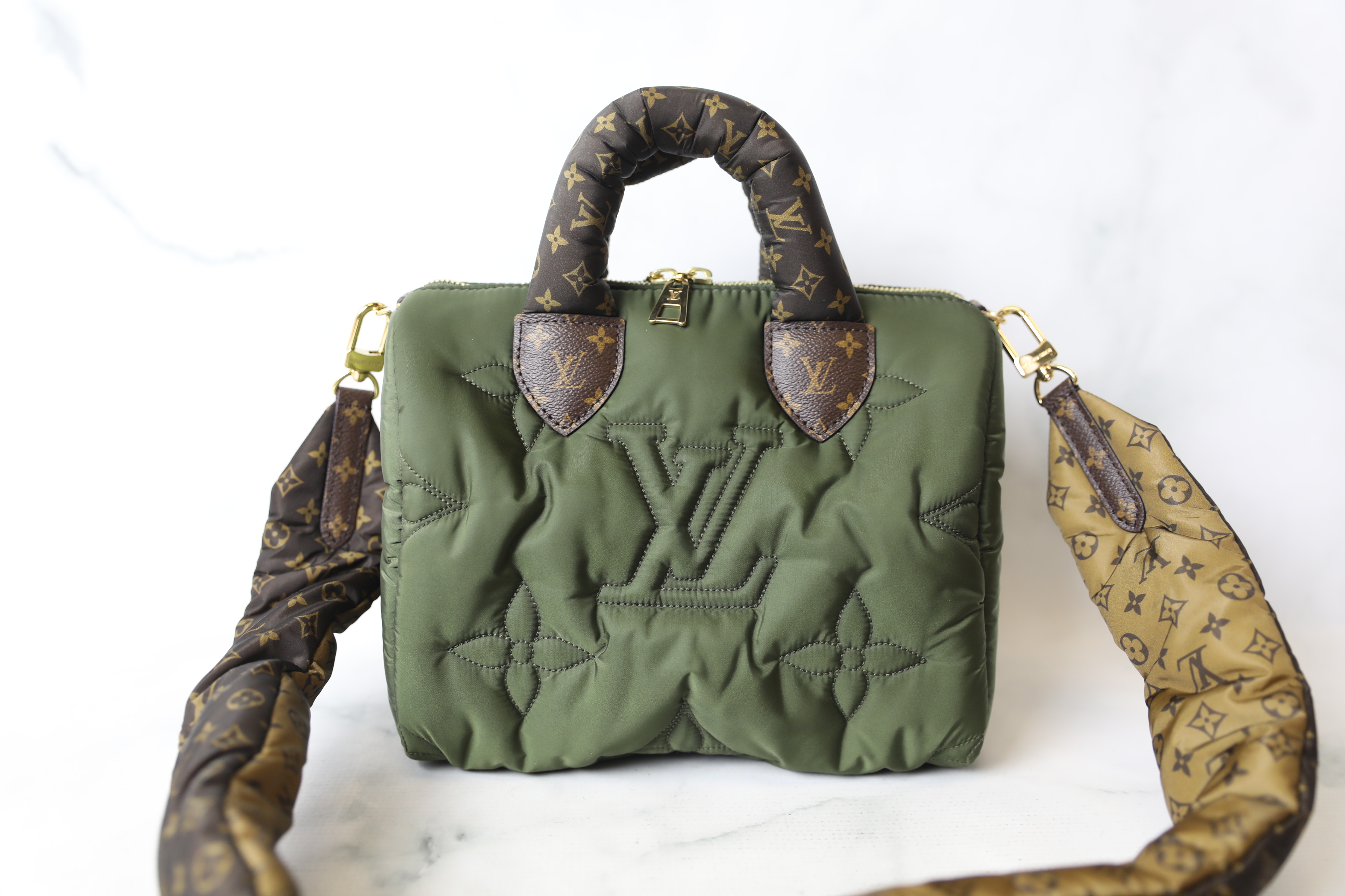 Louis Vuitton Speedy 25 Puffer Bag, Monogram Top Handle, New in