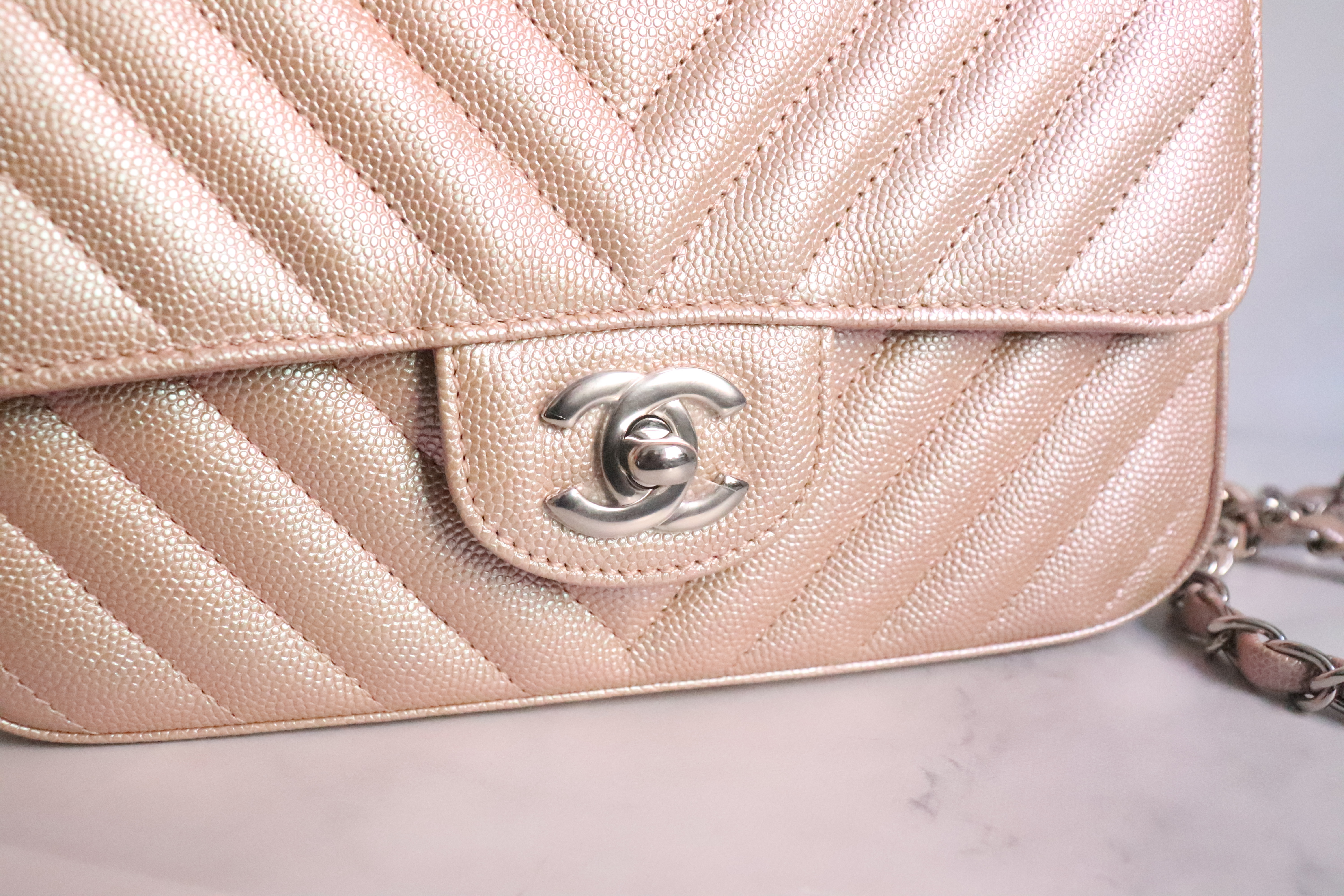 Chanel rose outlet gold mini