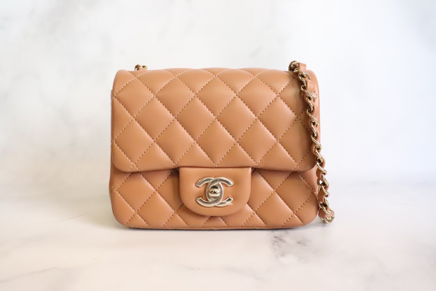 Chanel Classic Small, Beige Caviar with Gold Hardware, New in Box WA001 -  Julia Rose Boston