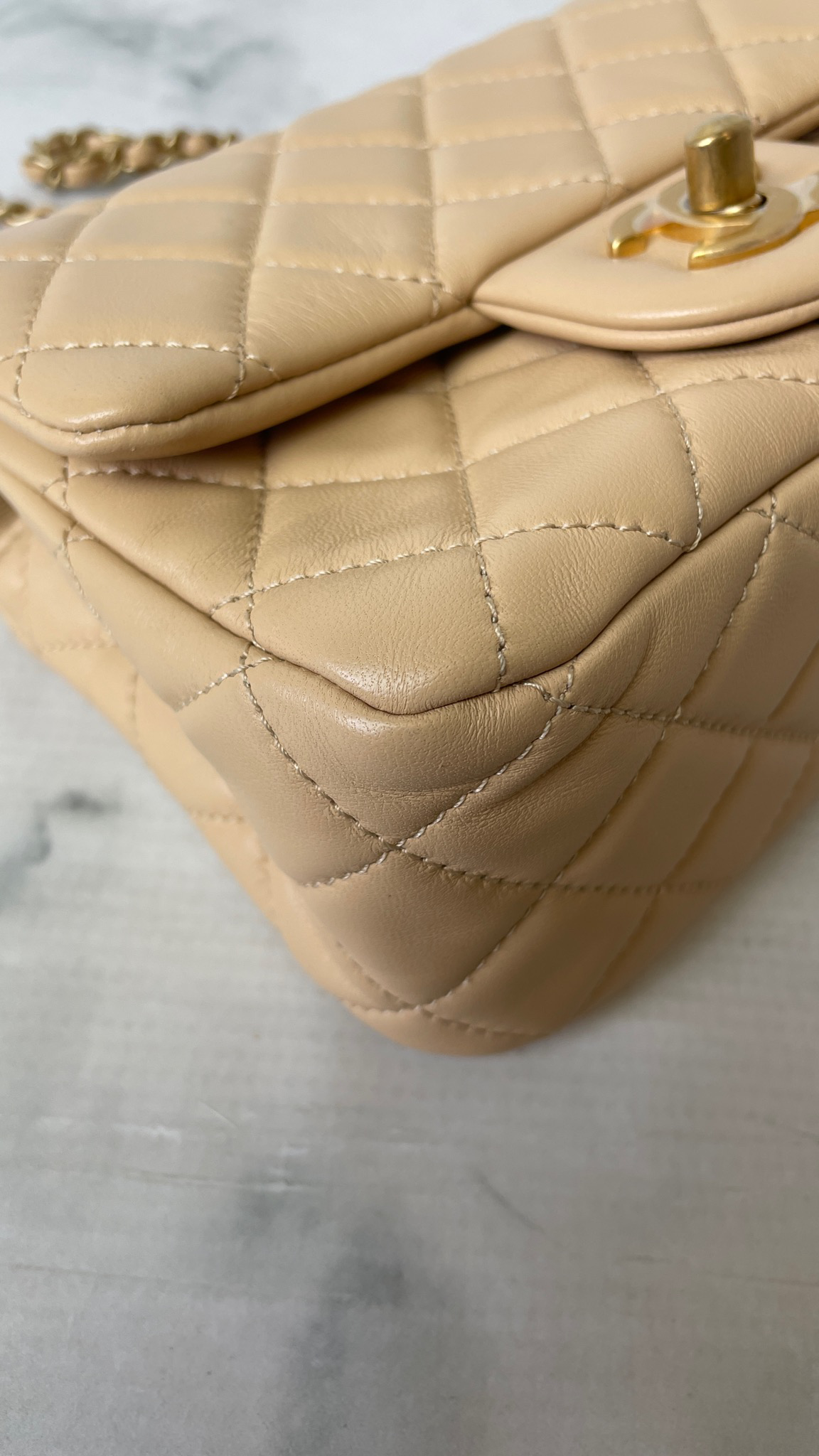 NEW Chanel AS1787 B02916 Mini Flap Bag Crush Avocado / NJ526 Lambskin  Shoulder B