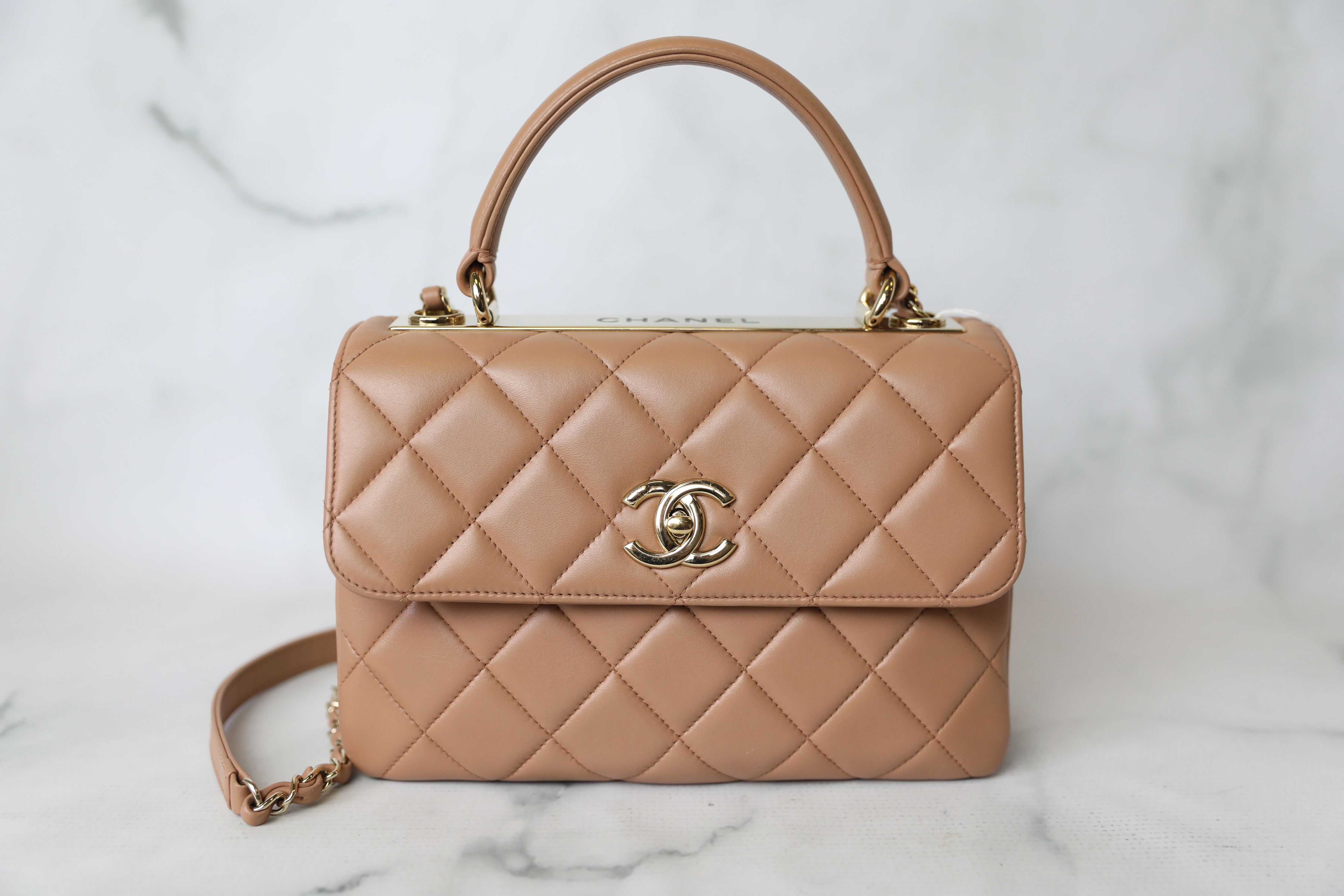 Chanel Trendy Small, Caramel Brown Lambskin with Gold Hardware, Preowned in  Dustbag WA001 - Julia Rose Boston