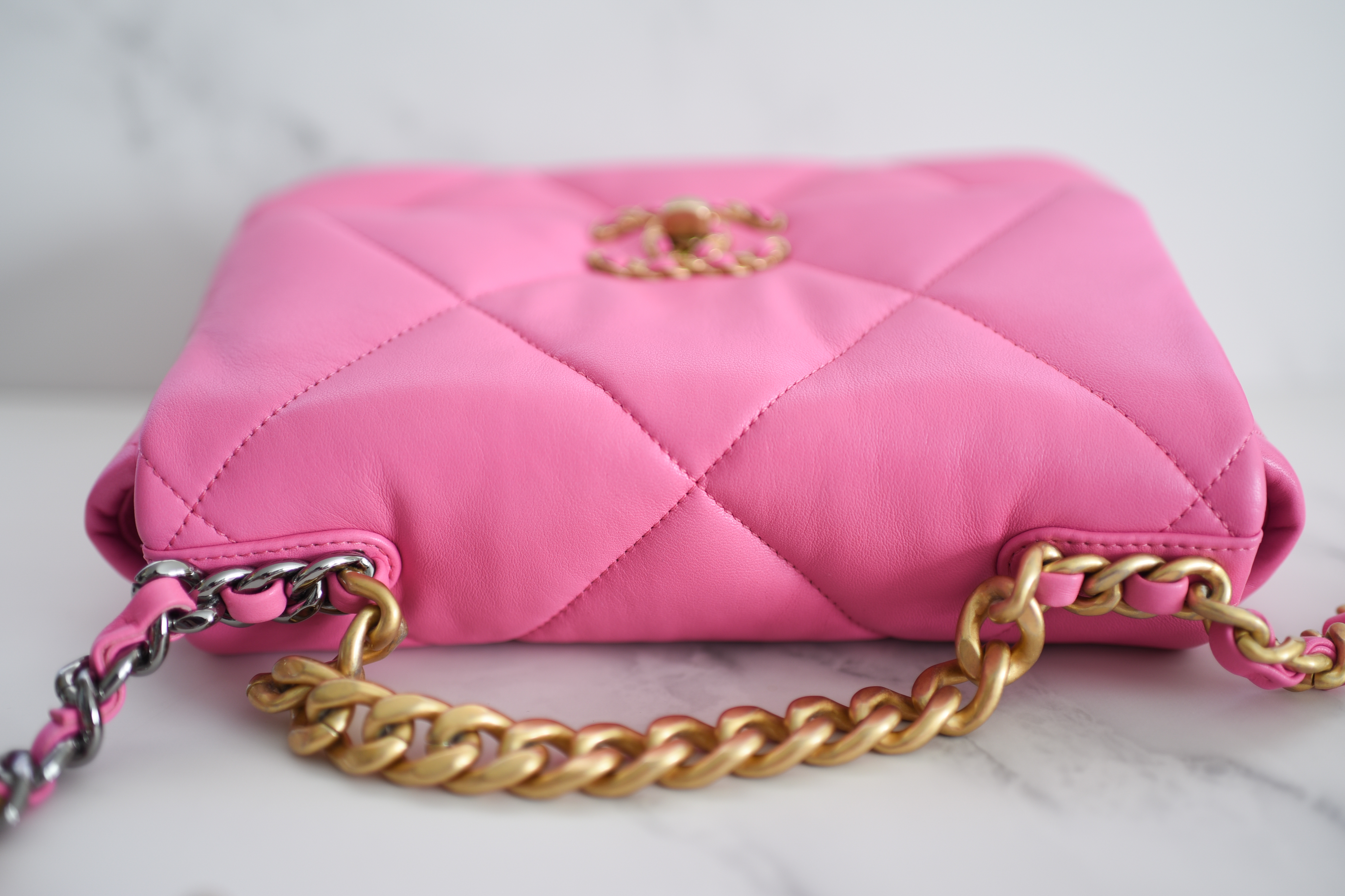 Chanel 19 Pink - 189 For Sale on 1stDibs