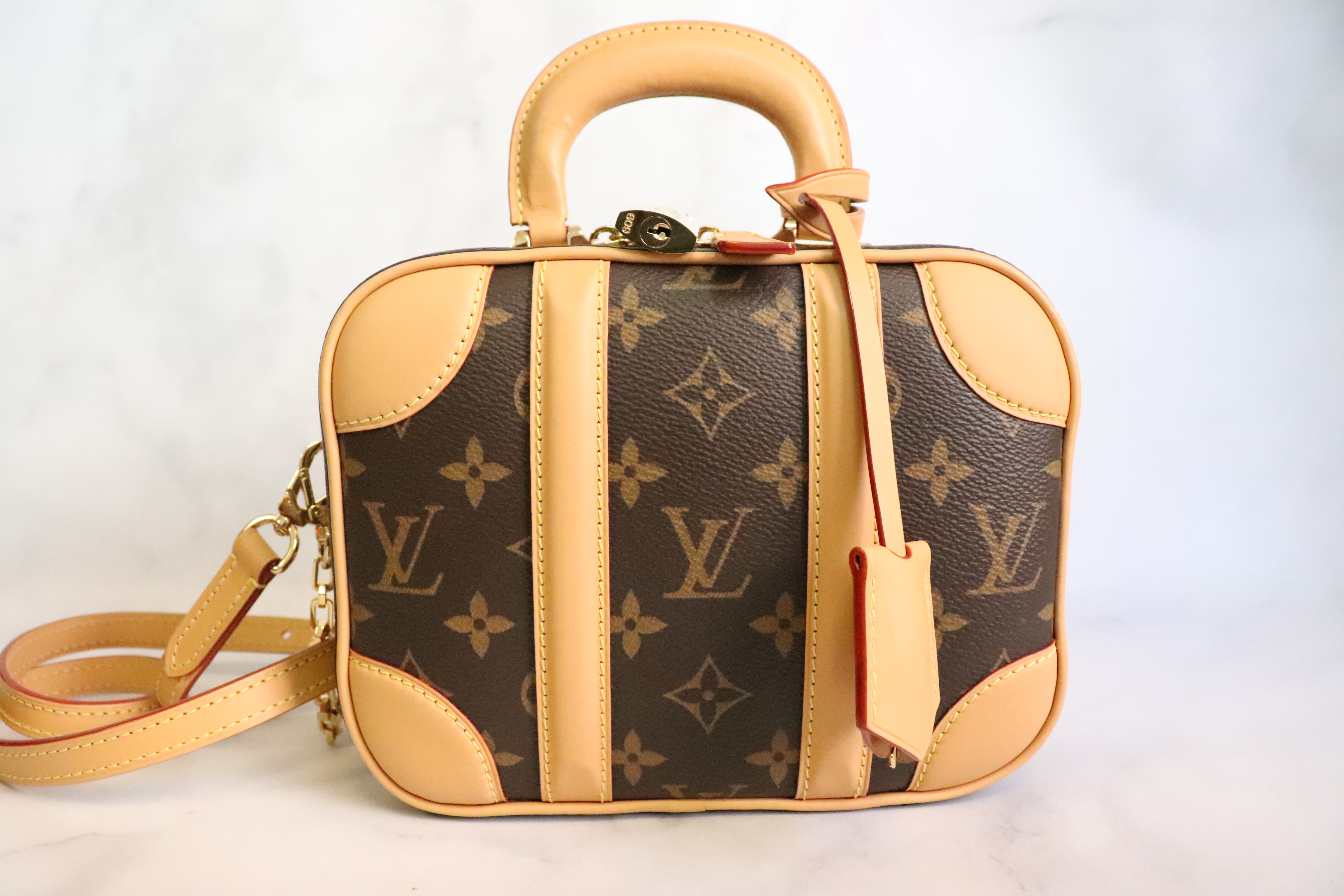 Sarah Tripp Louis Vuitton Monogram Valisette BB, Preowned in Box (With LV  Gold Chain) MA001 - Julia Rose Boston