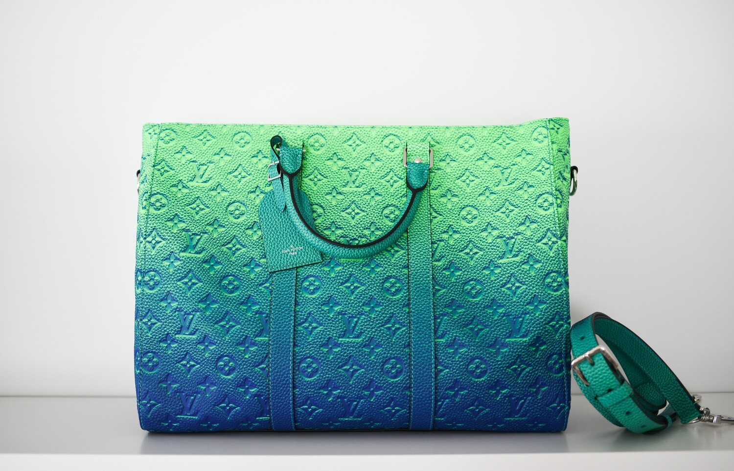 Louis Vuitton Keepall tote limited edition Green Leather ref.468979 - Joli  Closet