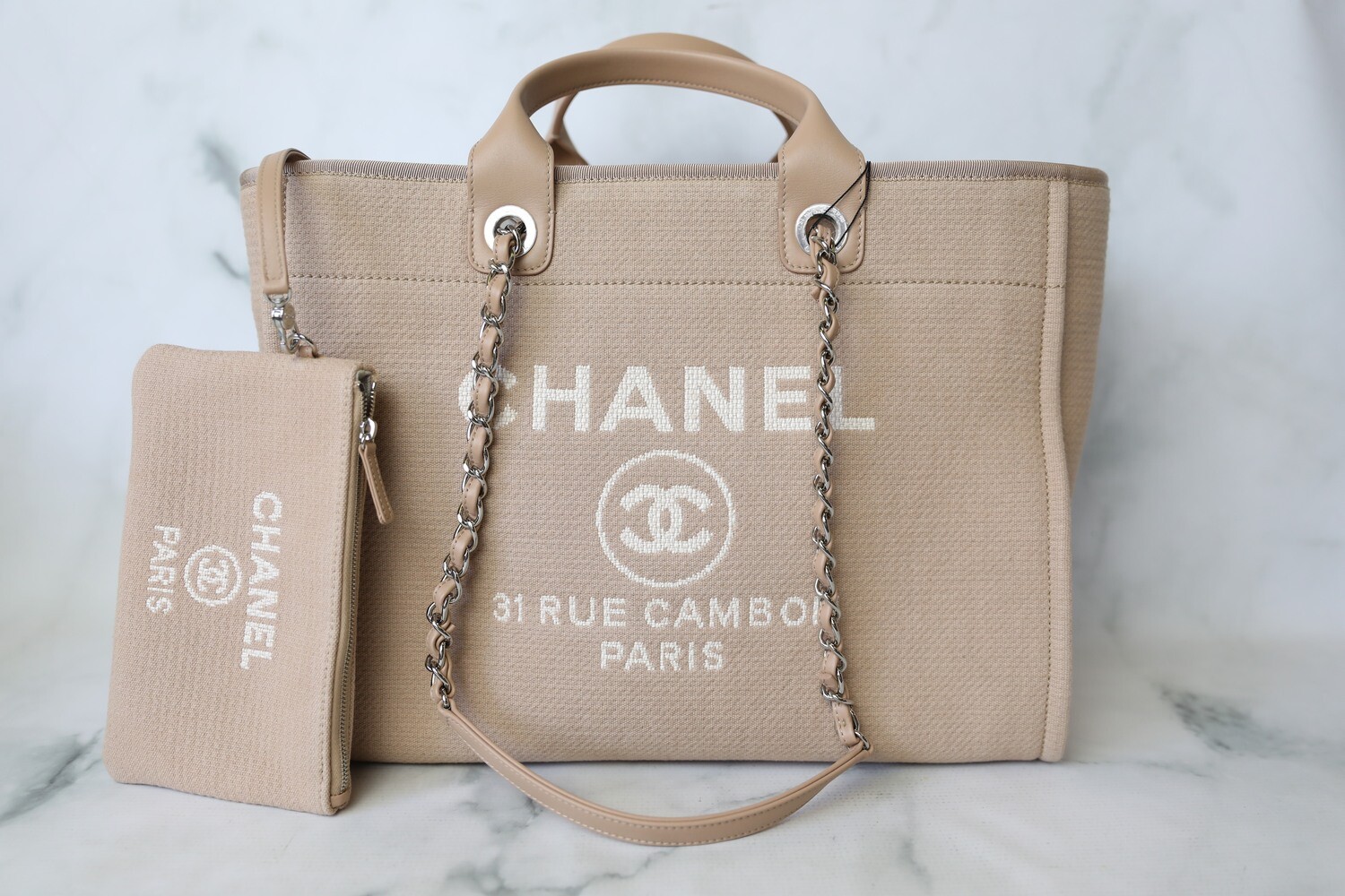 Chanel canvas deauville hotsell