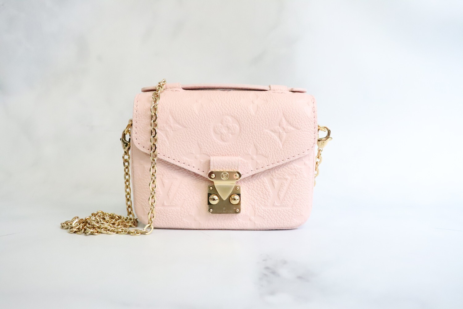 Louis Vuitton Micro Metis, Pink Monogram Leather, New in Box